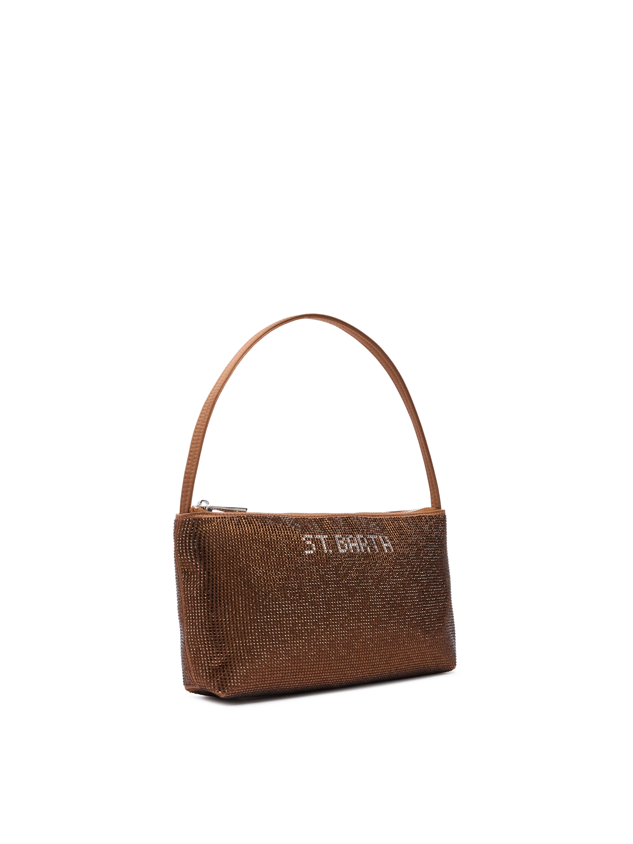 Mini Bag Strassy con strass marroni - Image 3