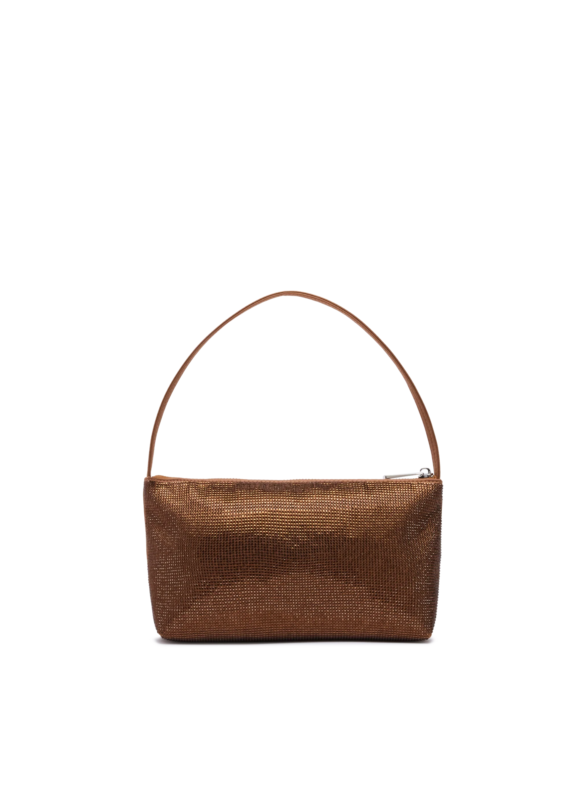 Mini Bag Strassy con strass marroni - Image 4