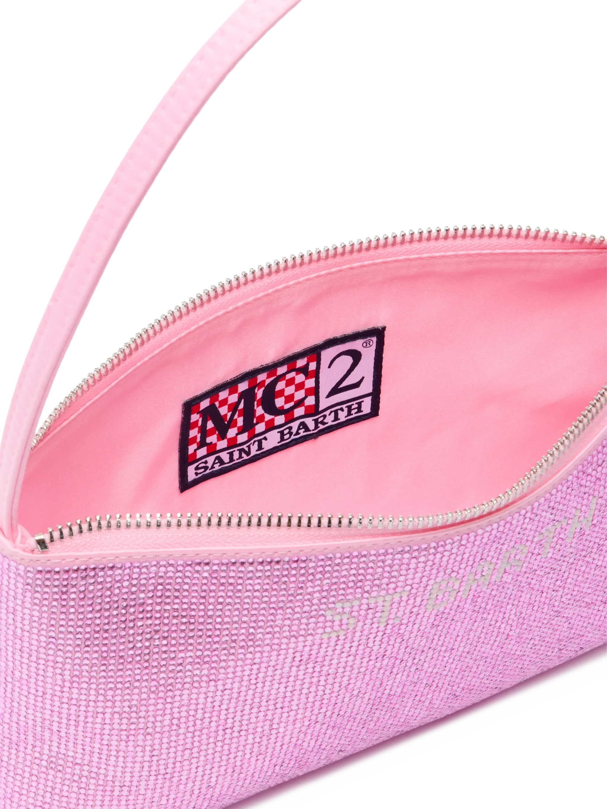 Mini Bag Strassy con strass rosa - Image 5