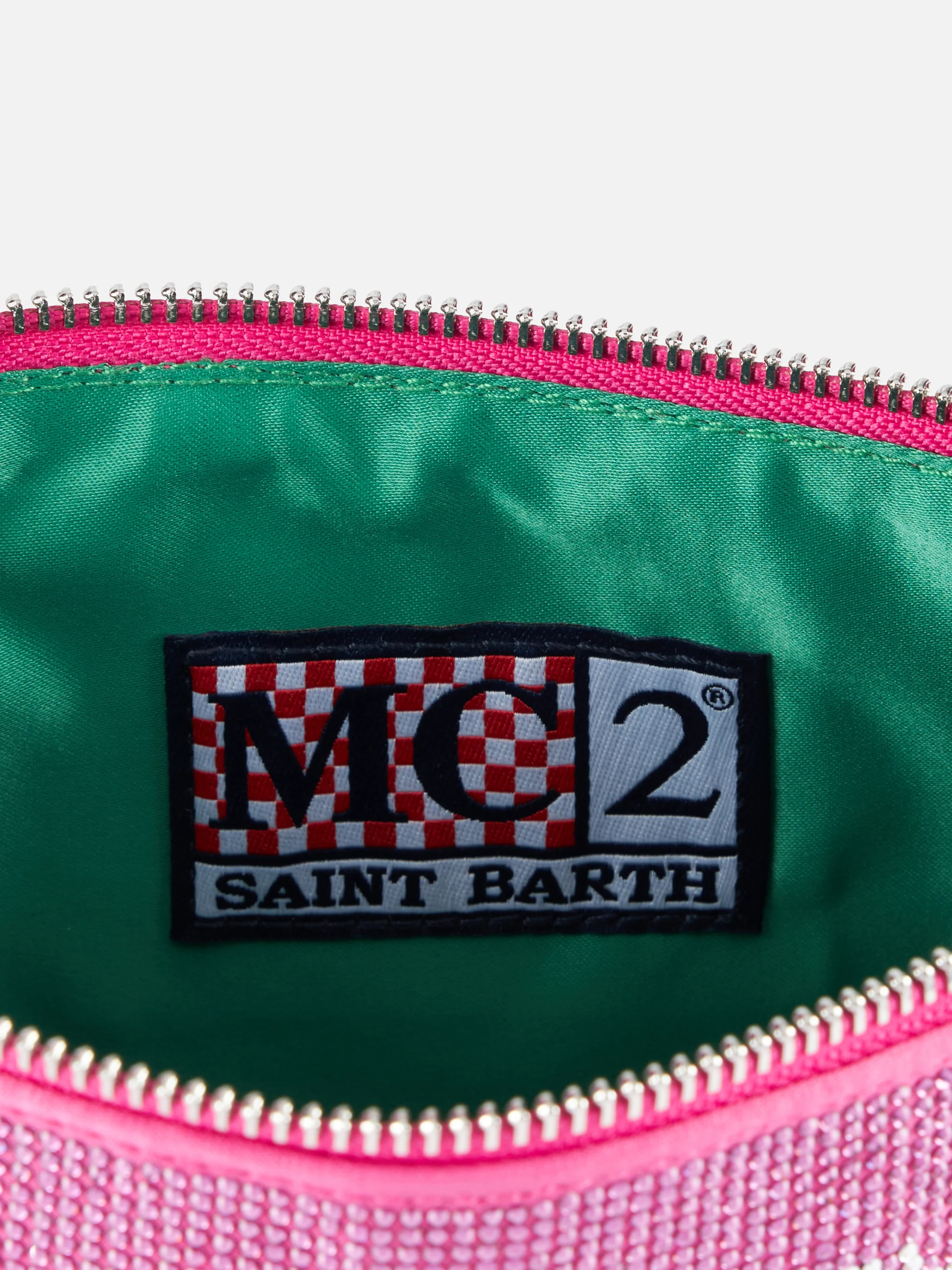 Borsa mini con strass fucsia - Image 5