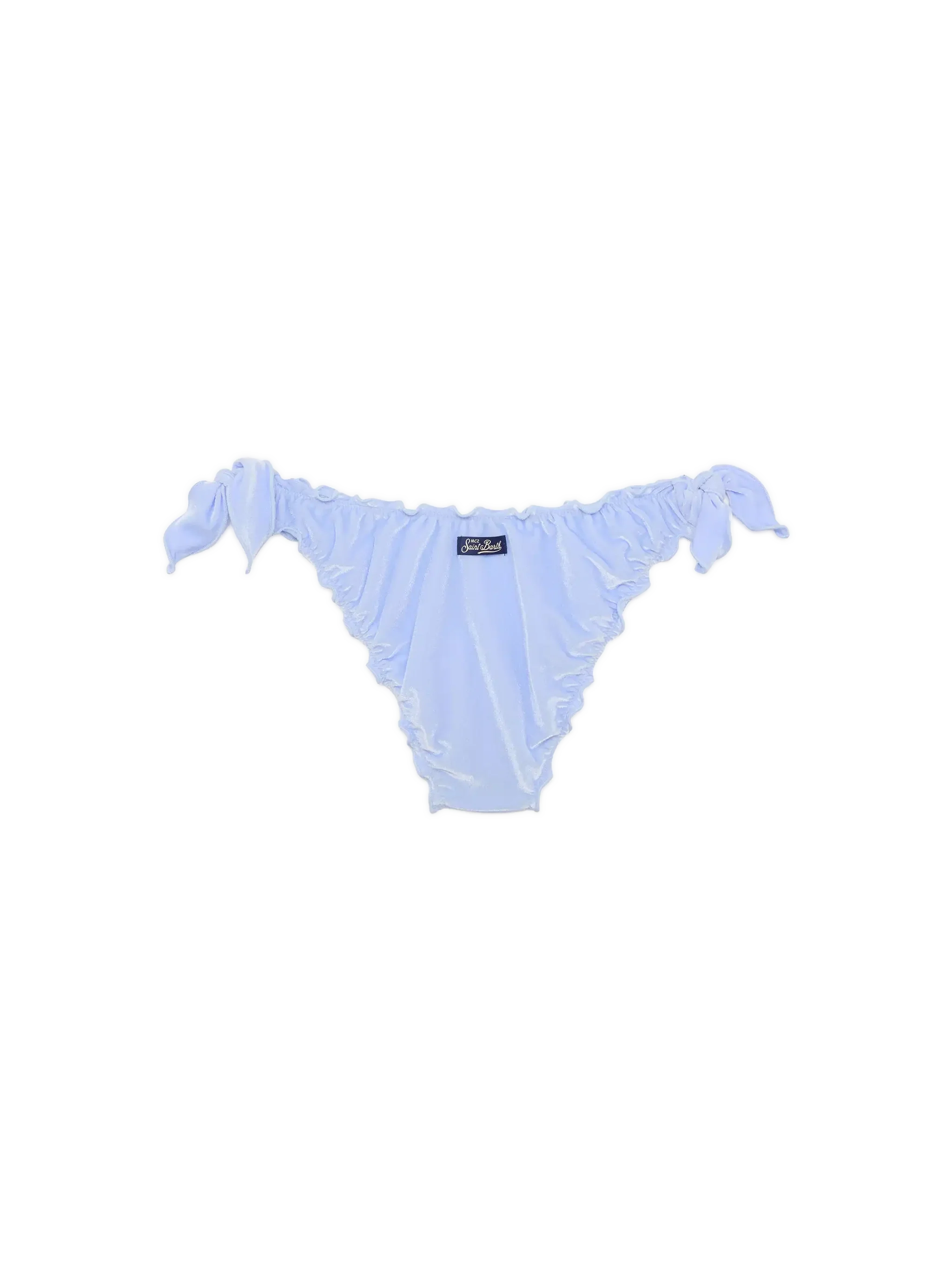 Moon slip mare classico in velluto color azzurro chiaro - Image 2