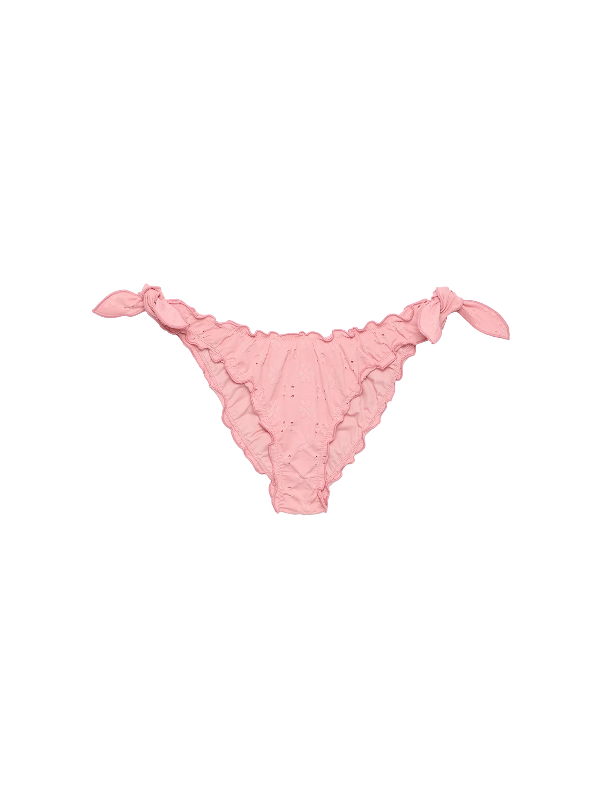 Moon slip mare classico in pizzo Sangallo color rosa