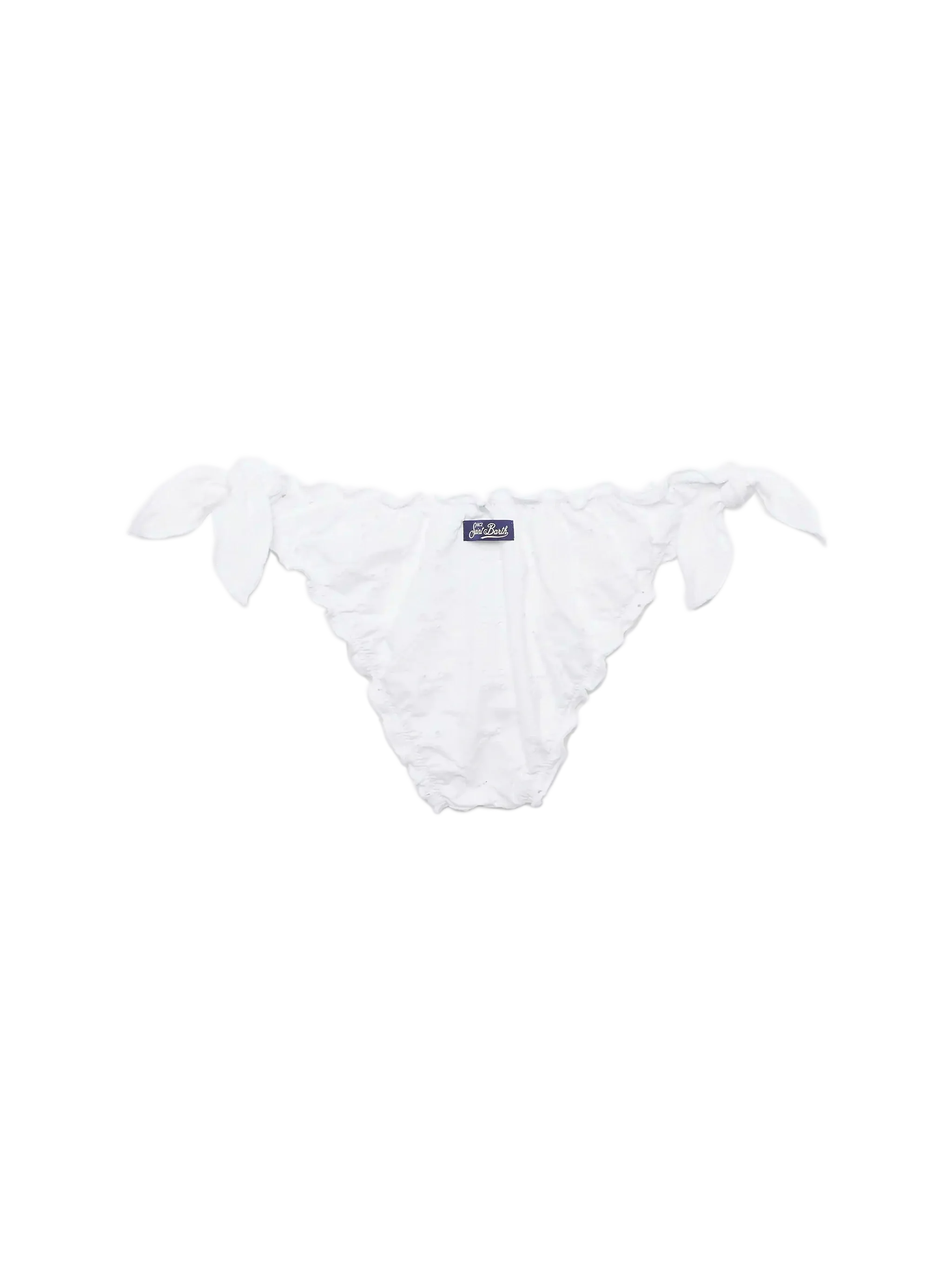 Moon slip mare classico in pizzo Sangallo color bianco - Image 3