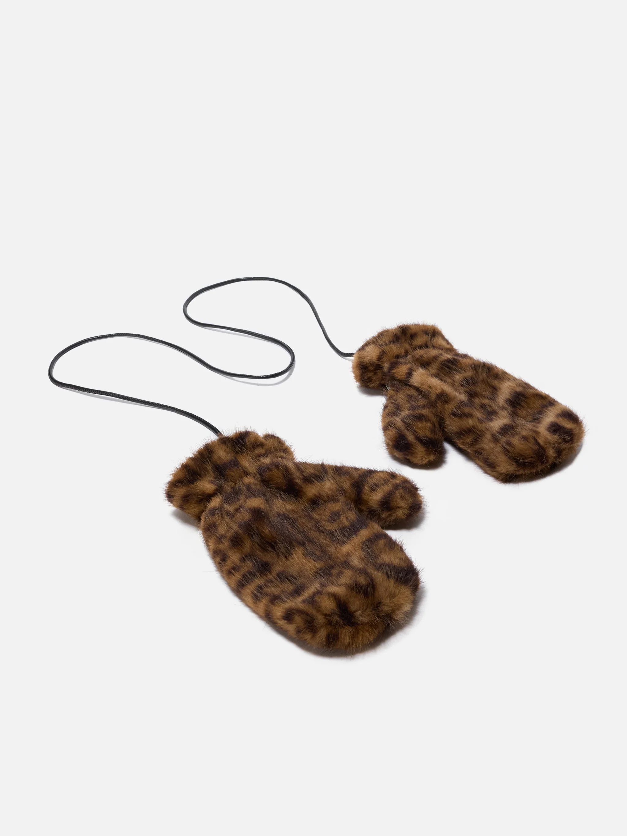 Guanti Muffy in faux fur beige - Image 2