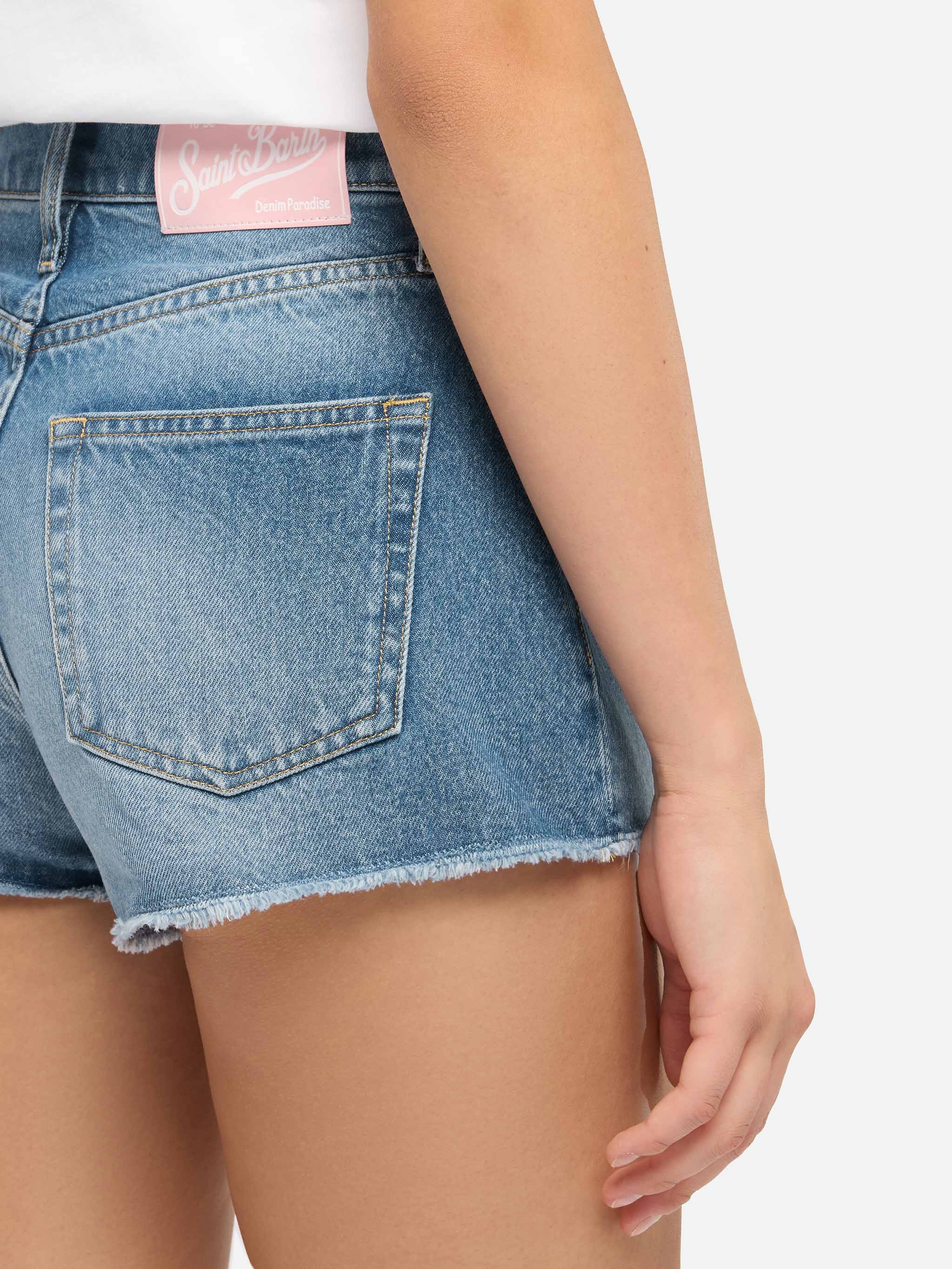 Shorts in denim blu Musa - Image 2