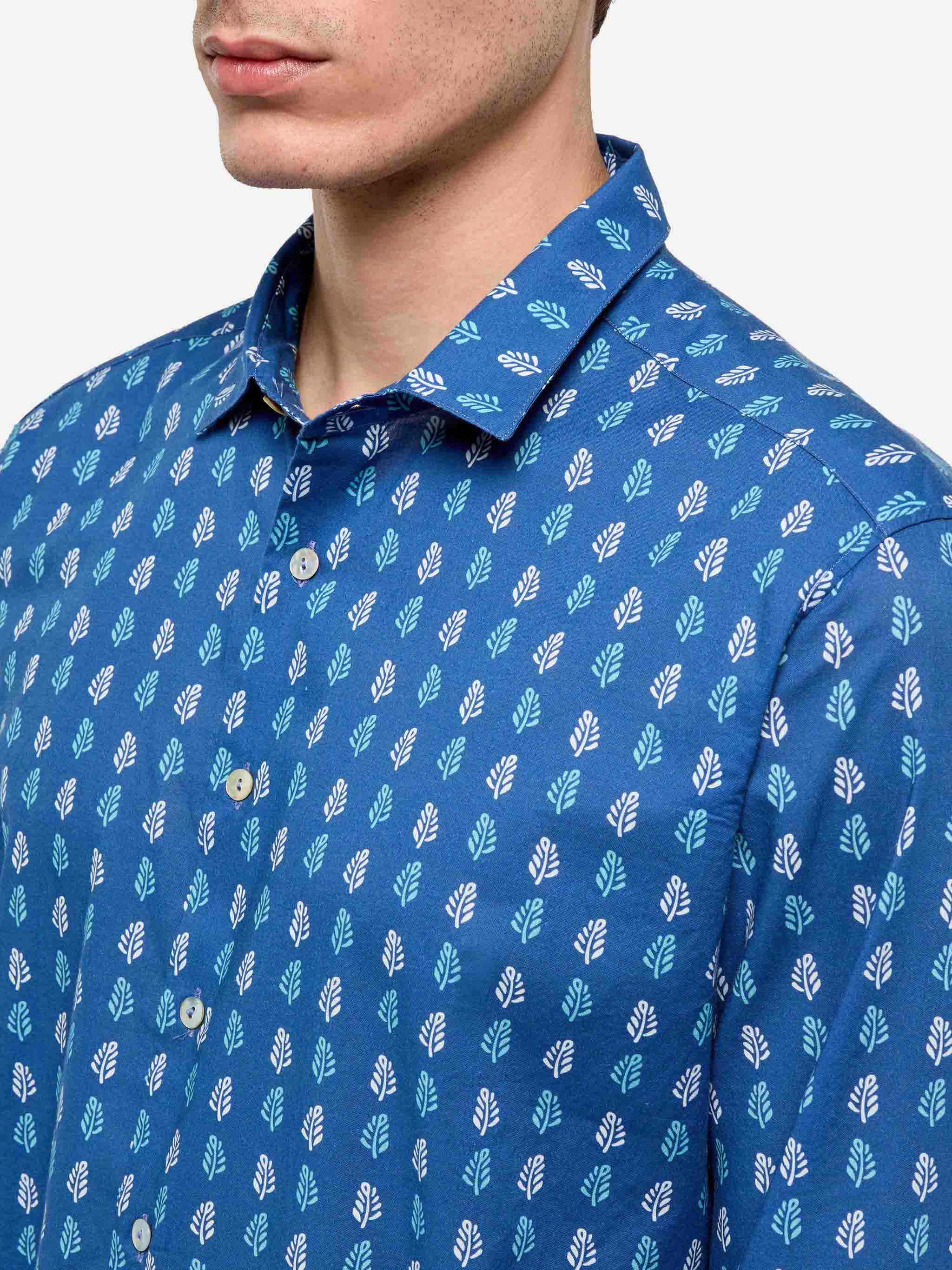 Camicia Sikelia in mussola di cotone con stampa batik - Image 2