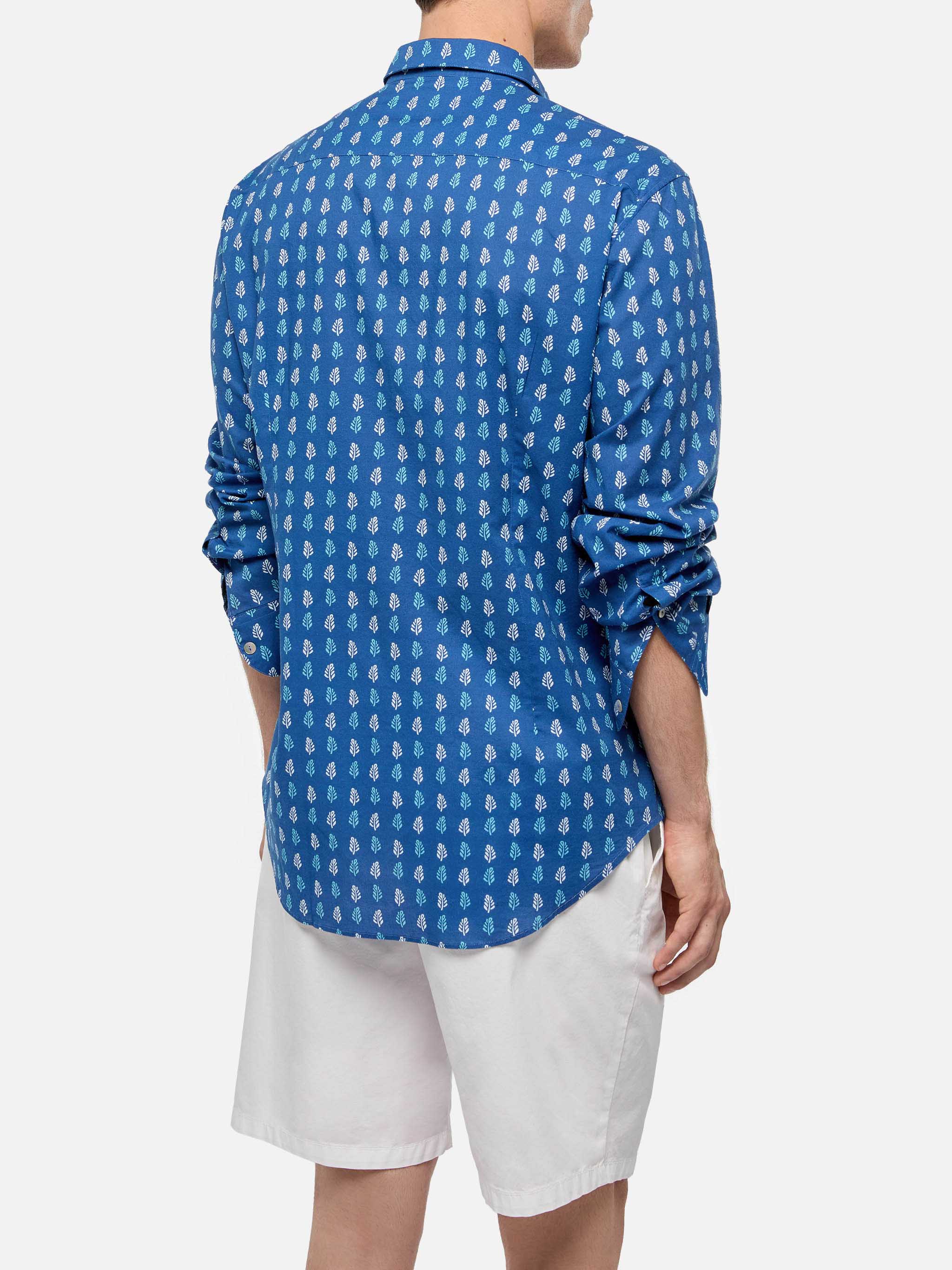 Camicia Sikelia in mussola di cotone con stampa batik - Image 3