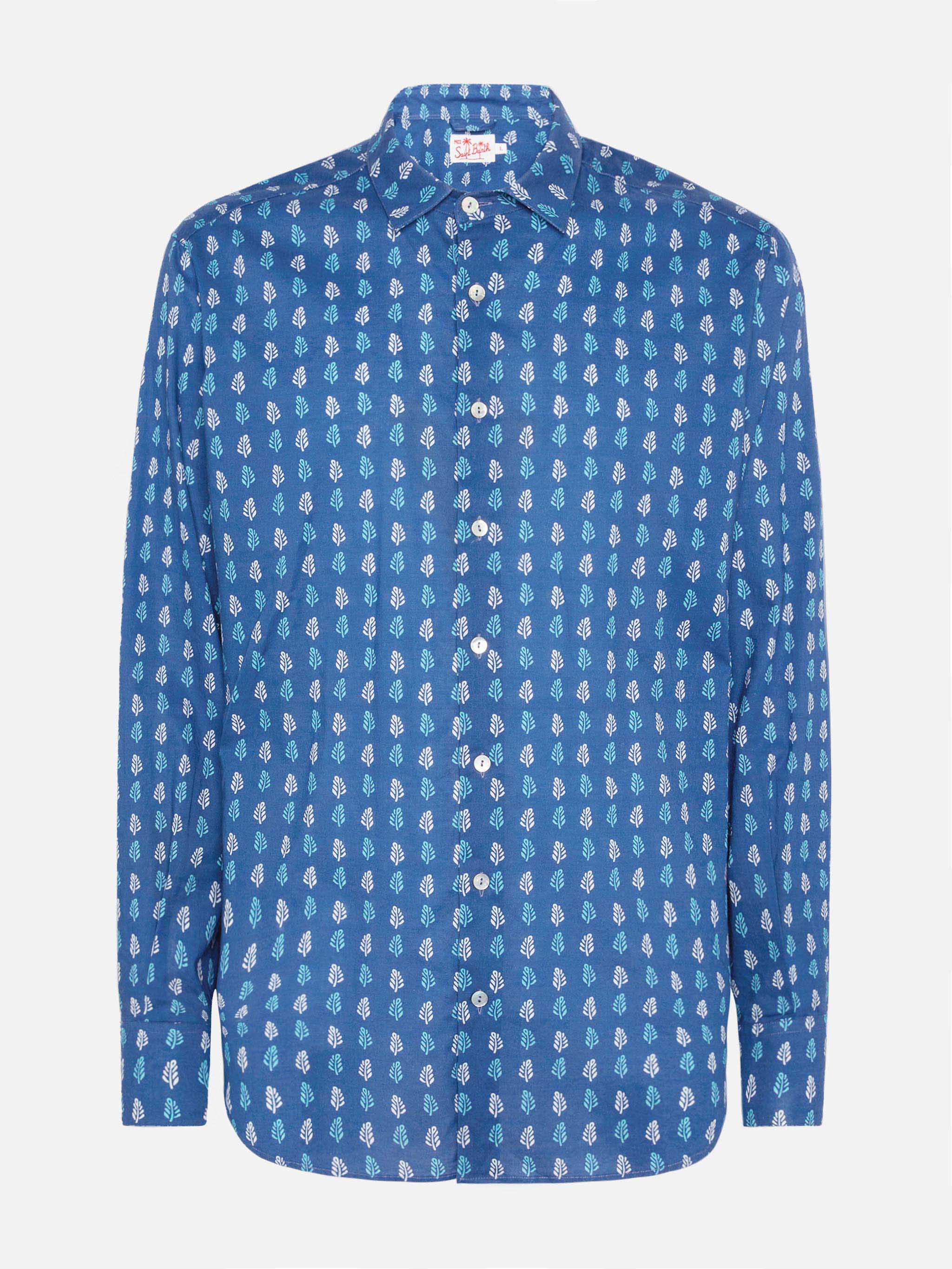 Camicia Sikelia in mussola di cotone con stampa batik - Image 4