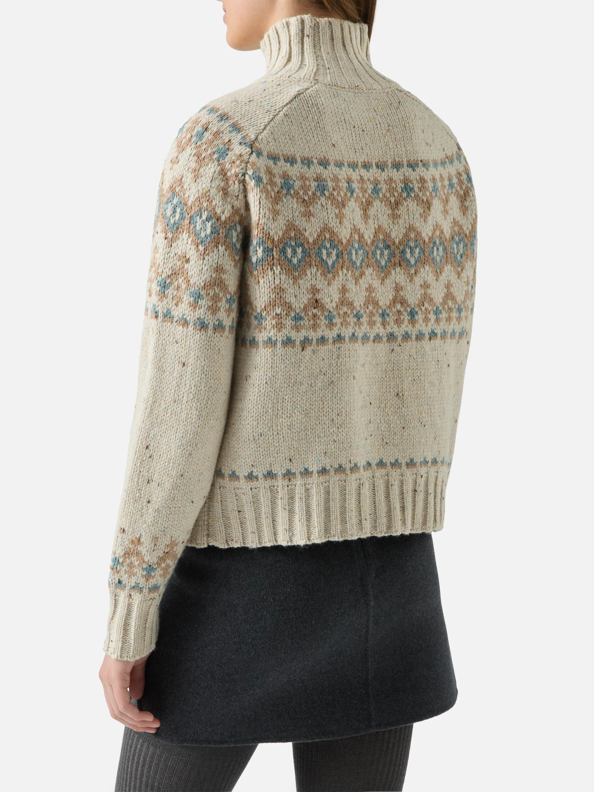 Dolcevita Myra donegal con jacquard Fair Isle - Image 3