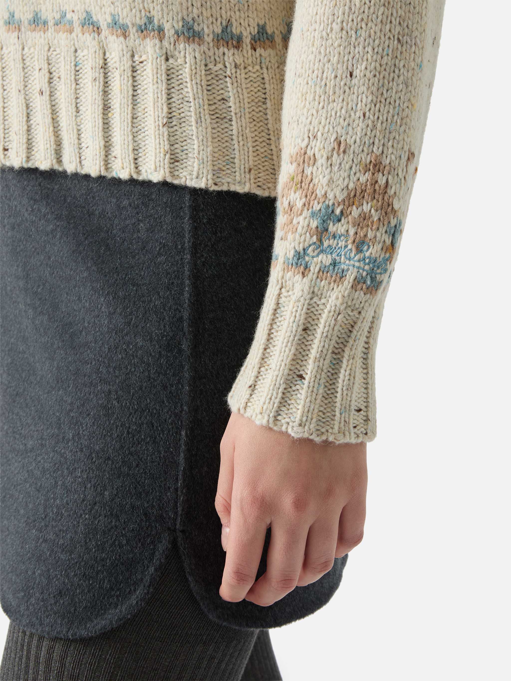 Dolcevita Myra donegal con jacquard Fair Isle - Image 4