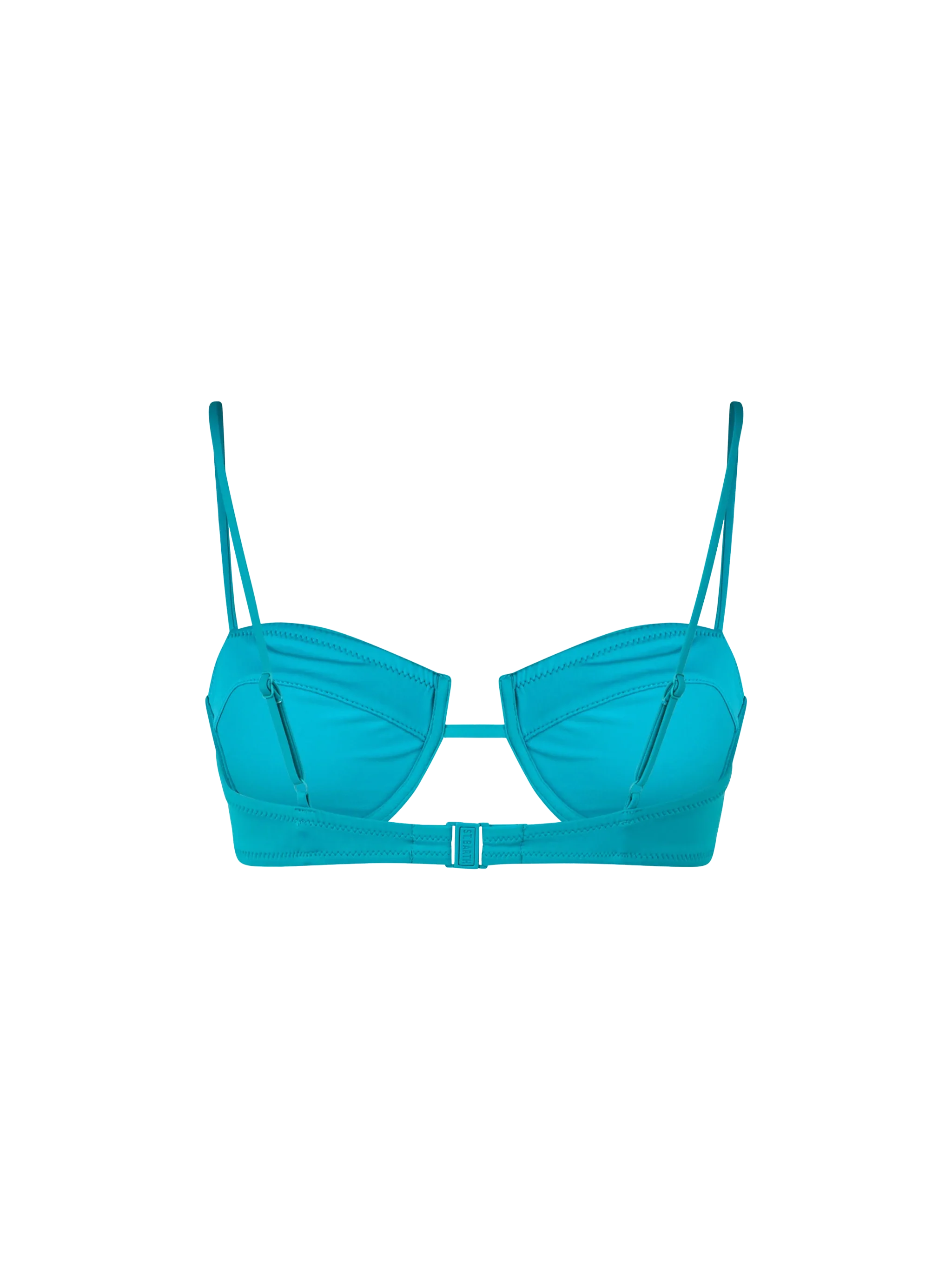 Top a bralette con ferretto Salina verde petrolio - Image 2