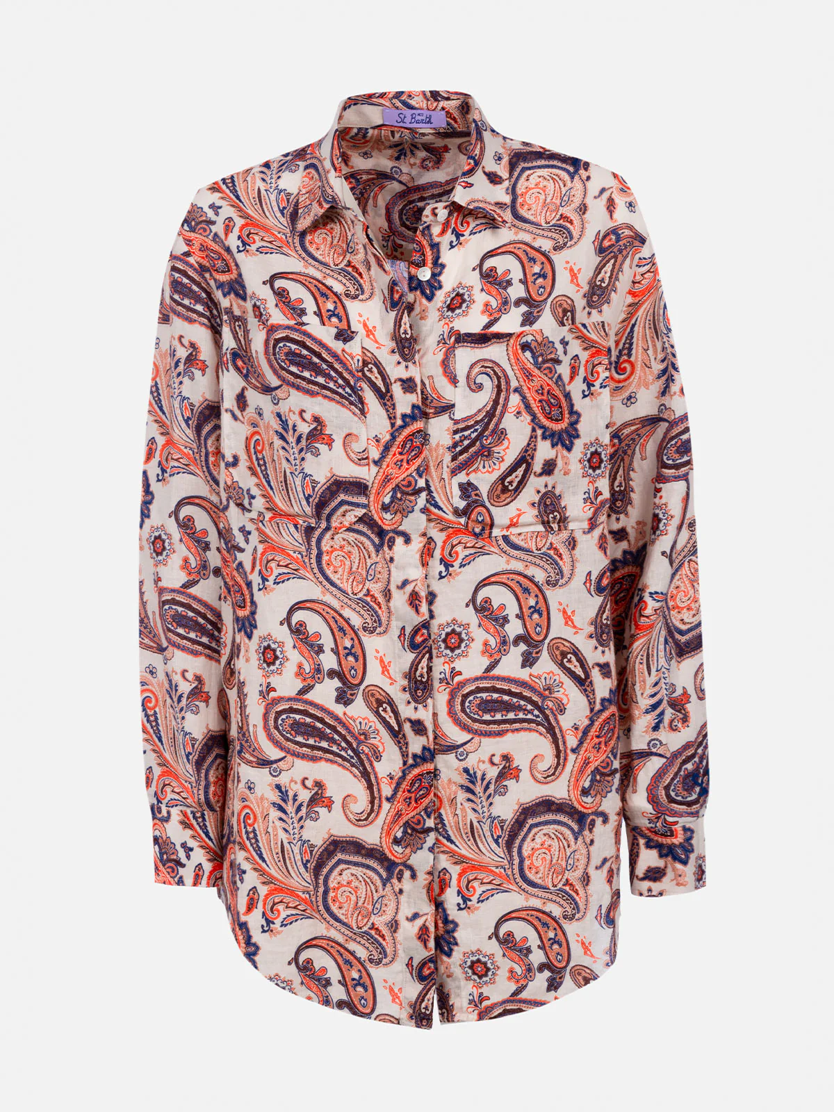 Camicia Alodie in lino con fantasia paisley - Image 5