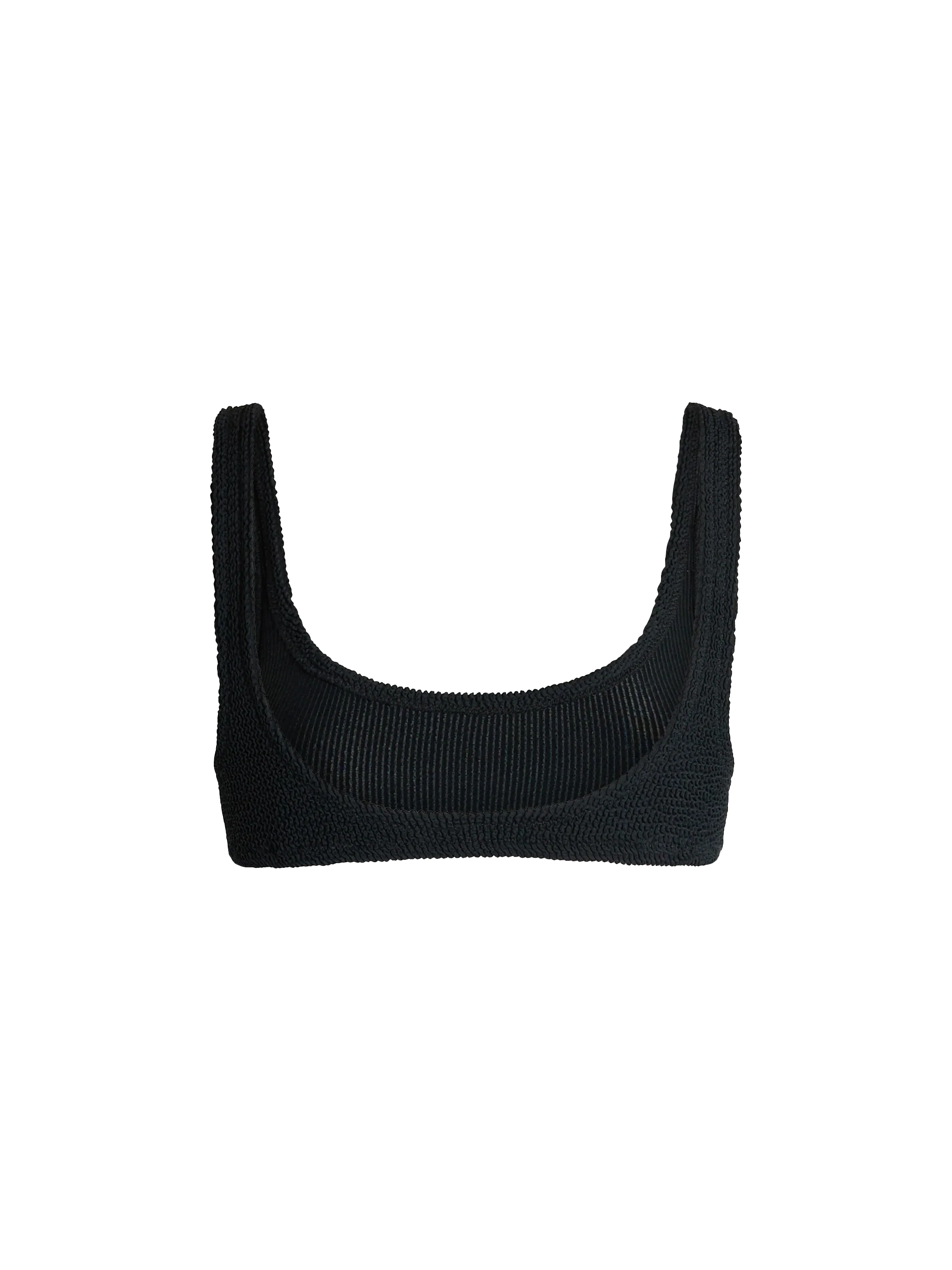 Naima crinkle classico top a bralette nero - Image 2