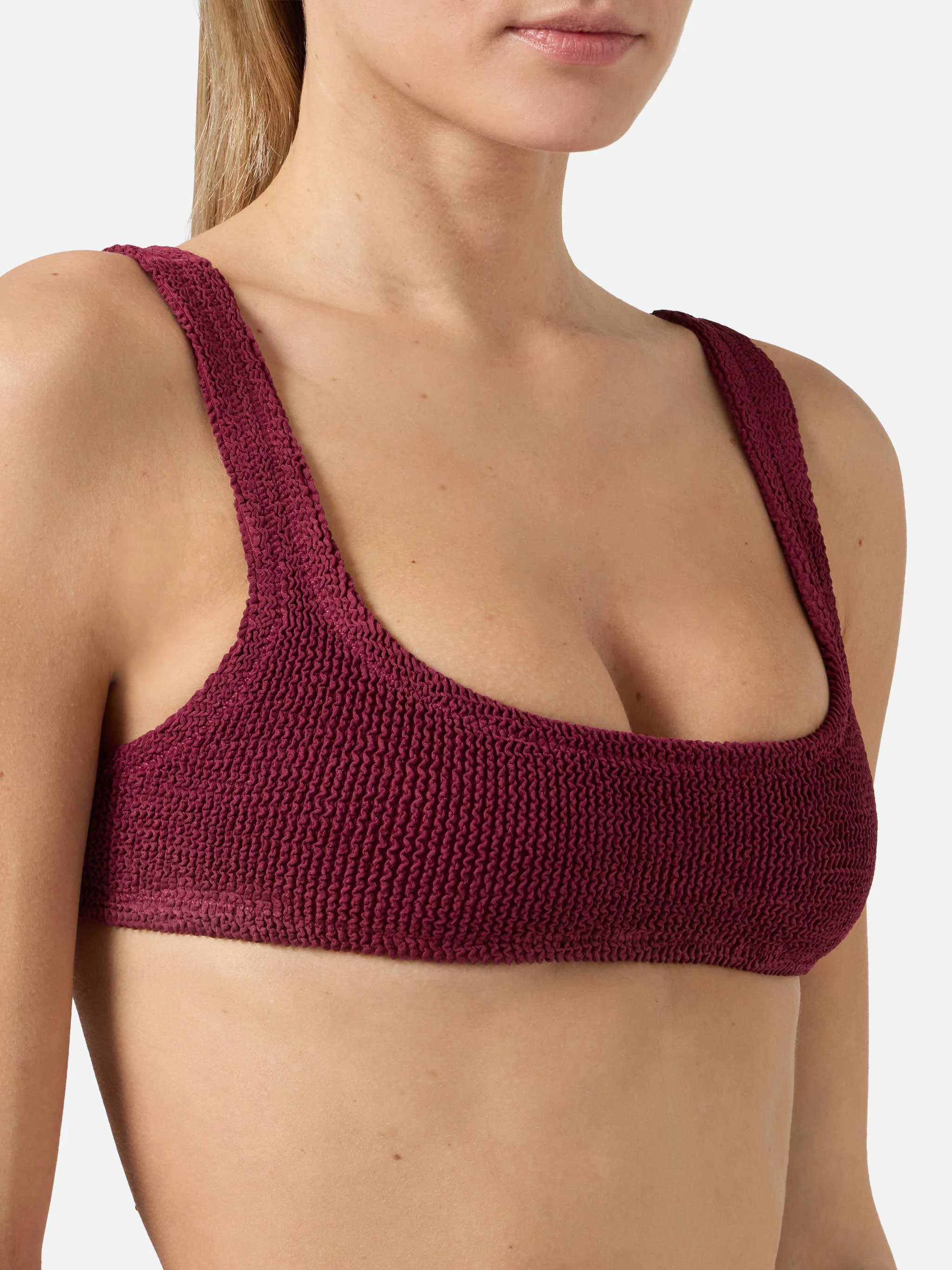 Bikini a bralette Naima Naomi in crinkle bordeaux - Image 3