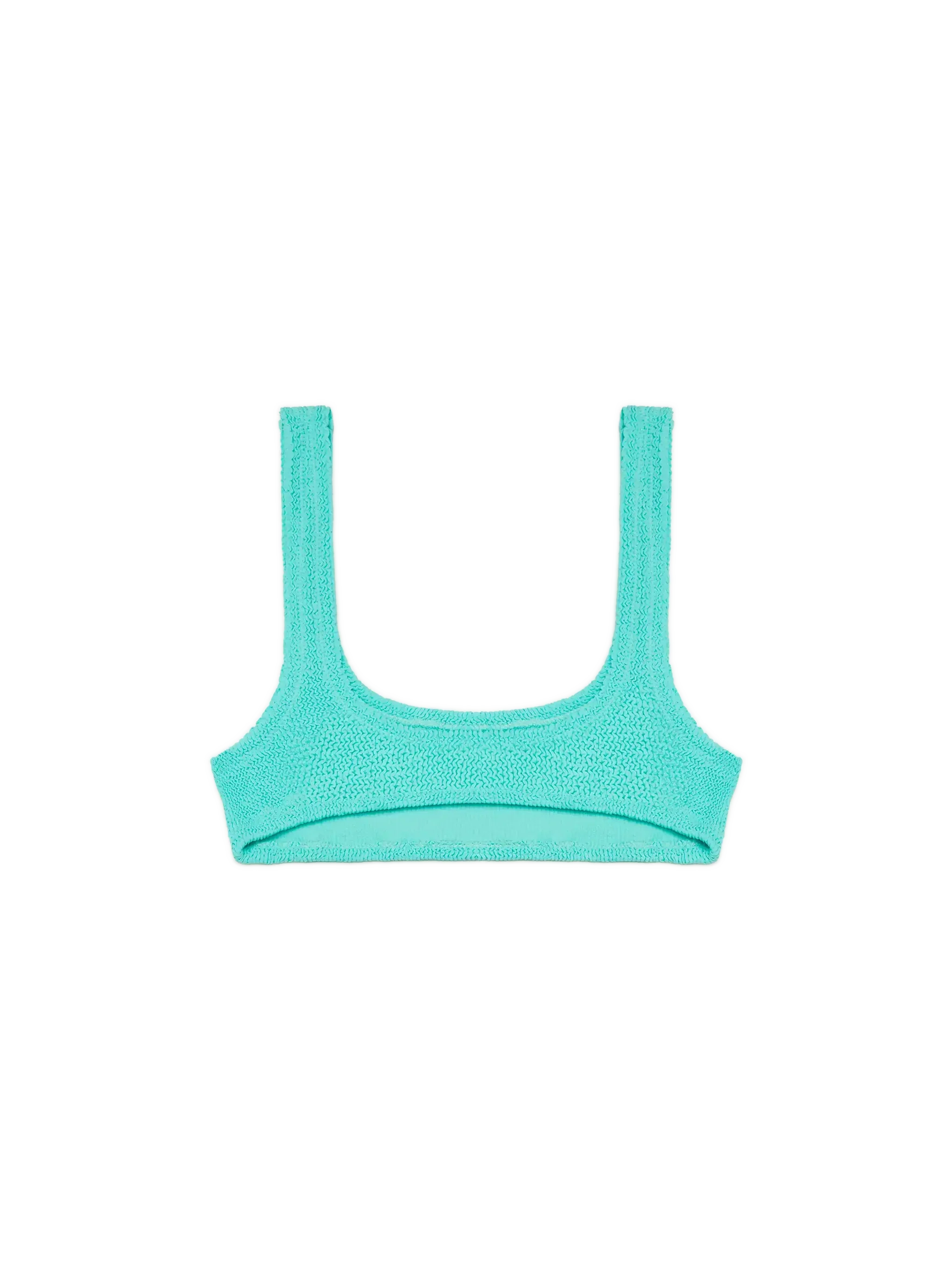 Naima crinkle classico top a bralette verde acqua - Image 2