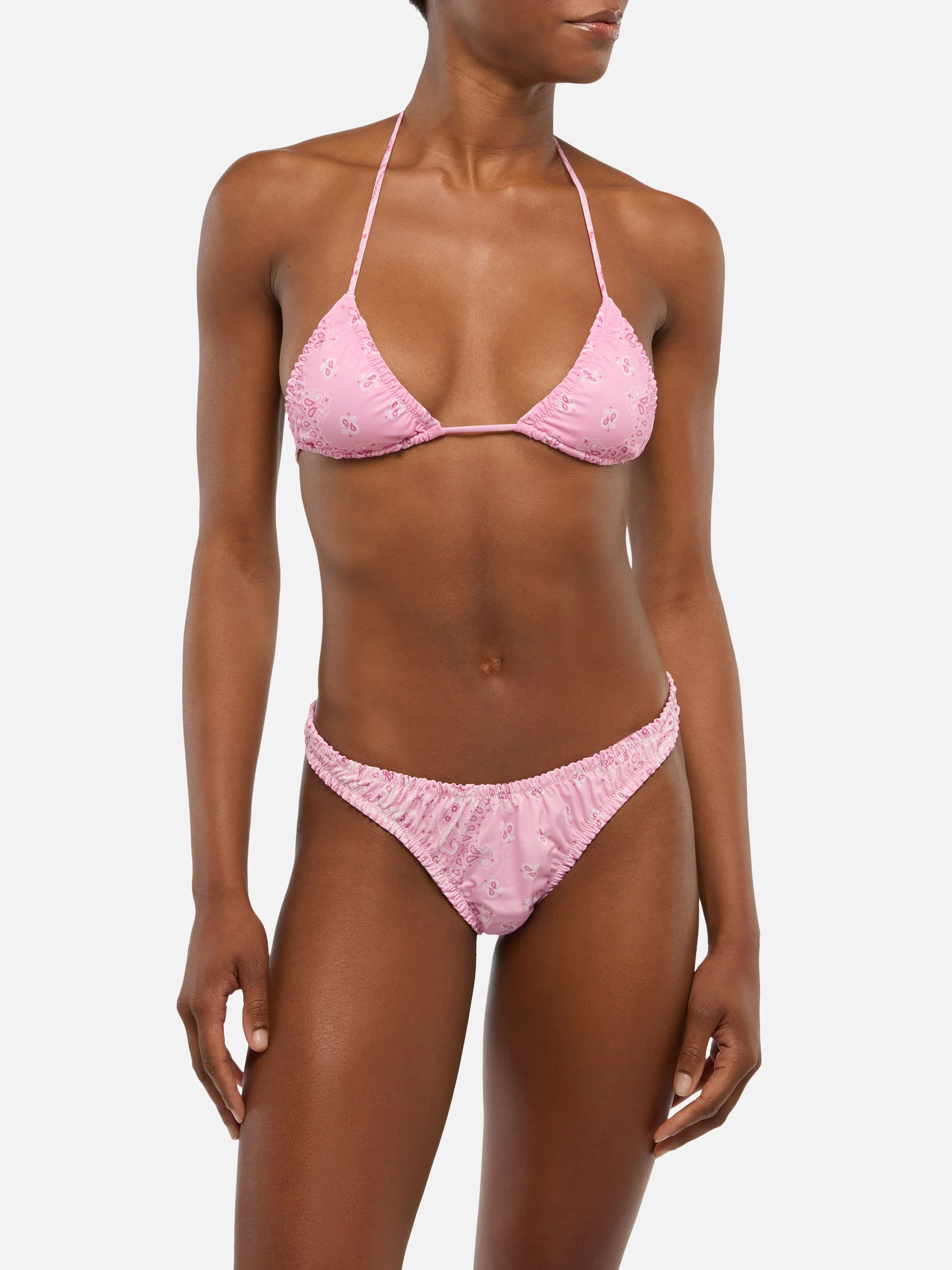 Bikini a triangolo classico Nilly Nalu con stampa bandana - Image 2
