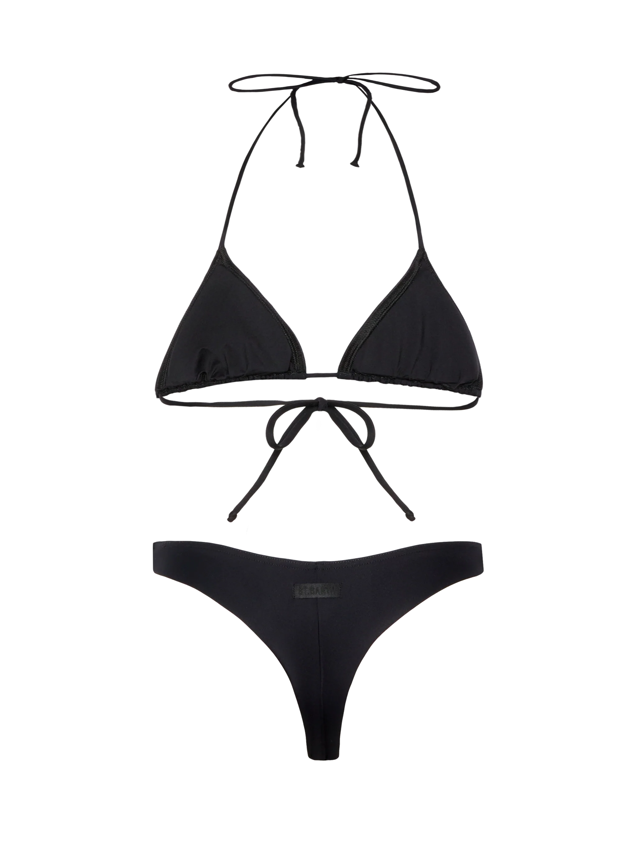 Bikini a triangolo Leah Naomi in nero - Image 3