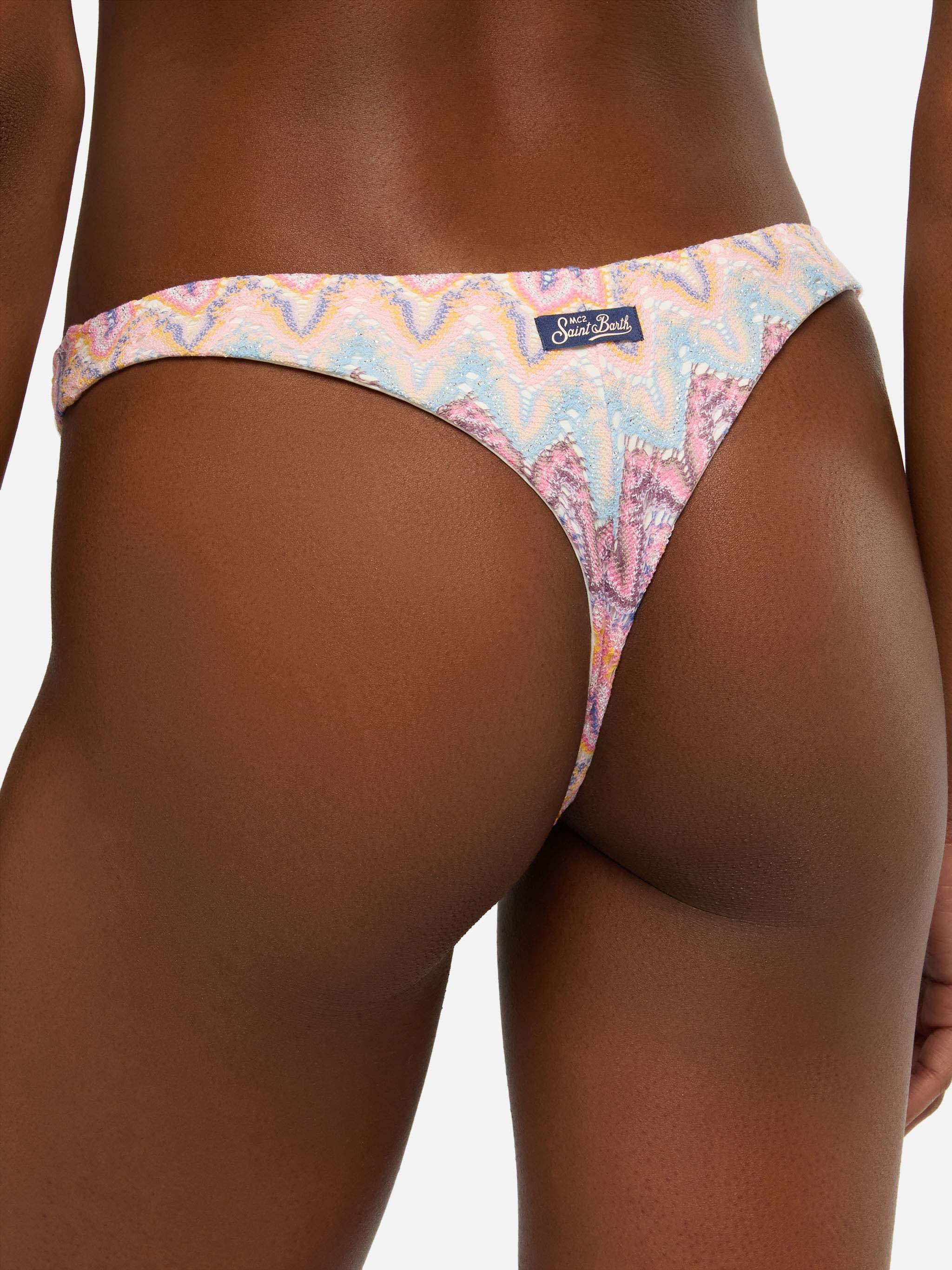 Bikini bralette Sadie Naomi in maglia raschel - Image 5