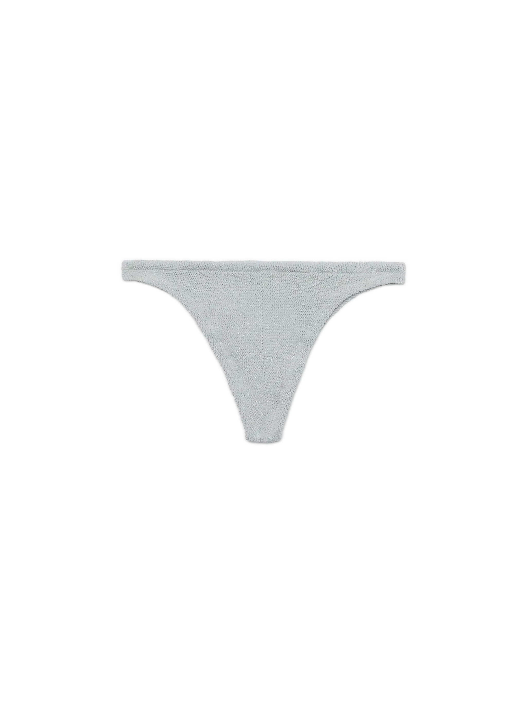 Naomi slip mare cheeky in crinkle lurex color argento