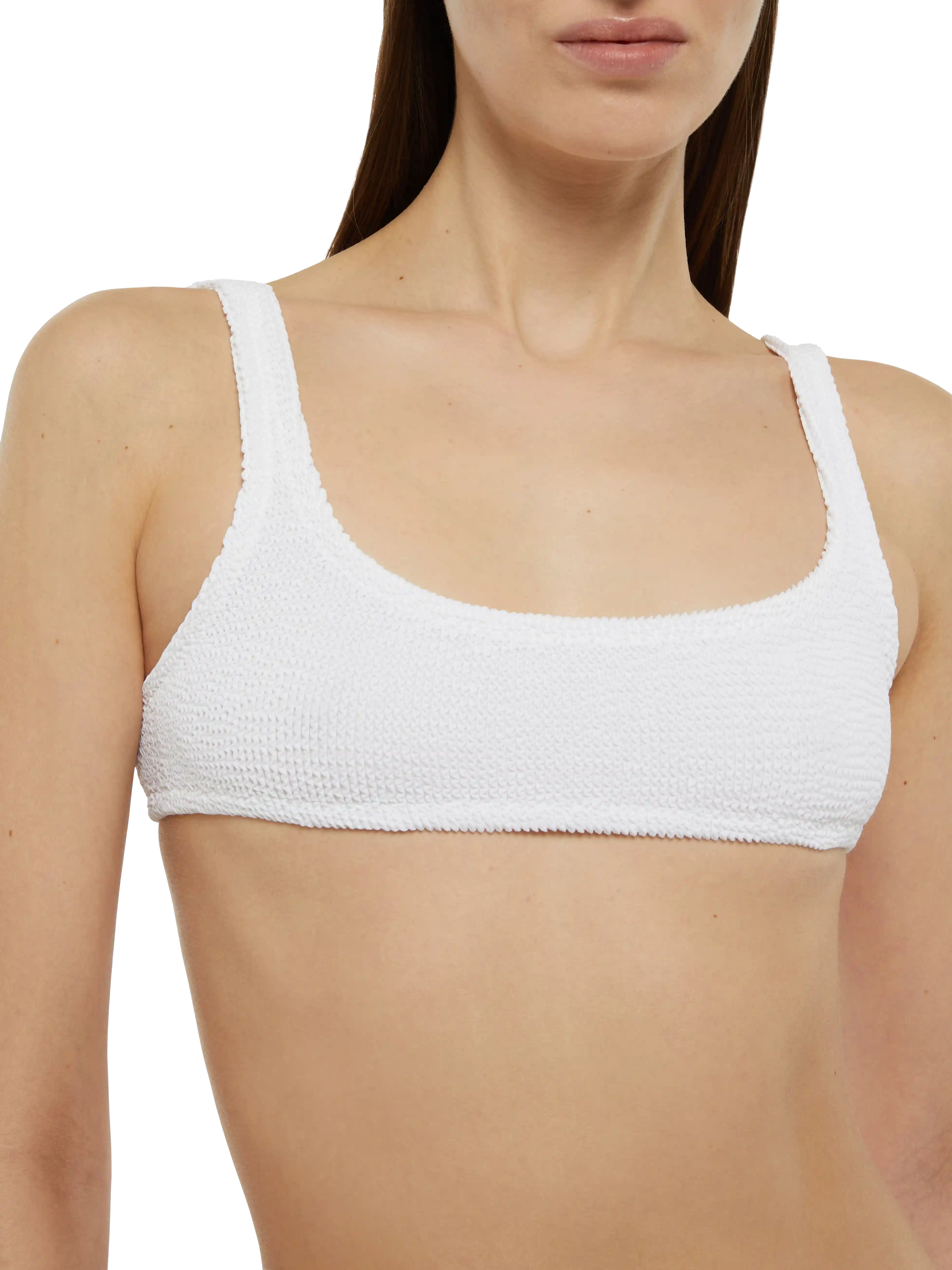 Bikini a bralettte in crinkle bianco Naima Naomi - Image 5