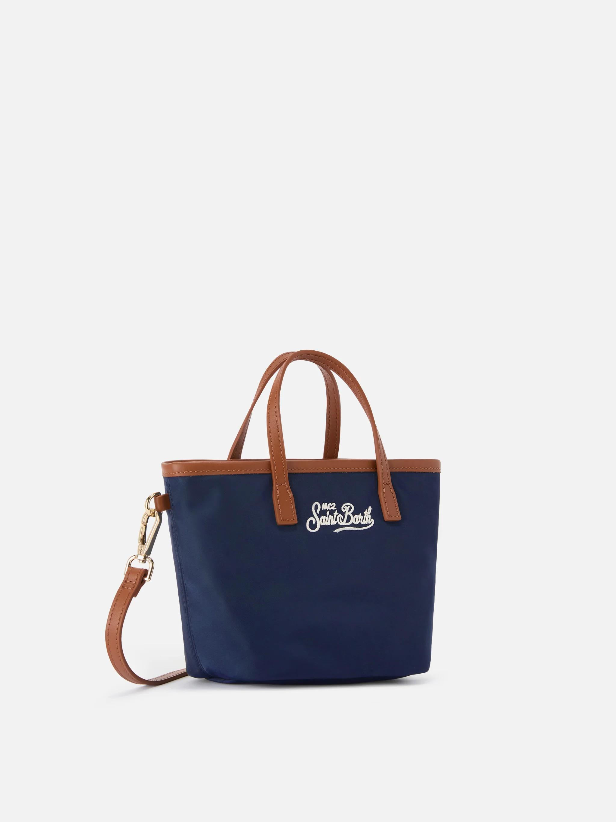 Borsa City mini in nylon blu navy - Image 3