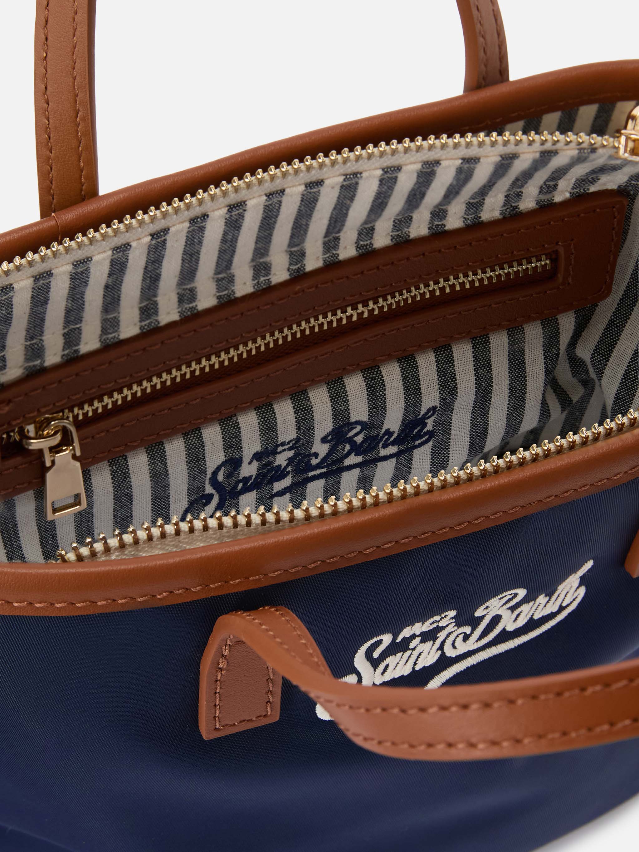 Borsa City mini in nylon blu navy - Image 5