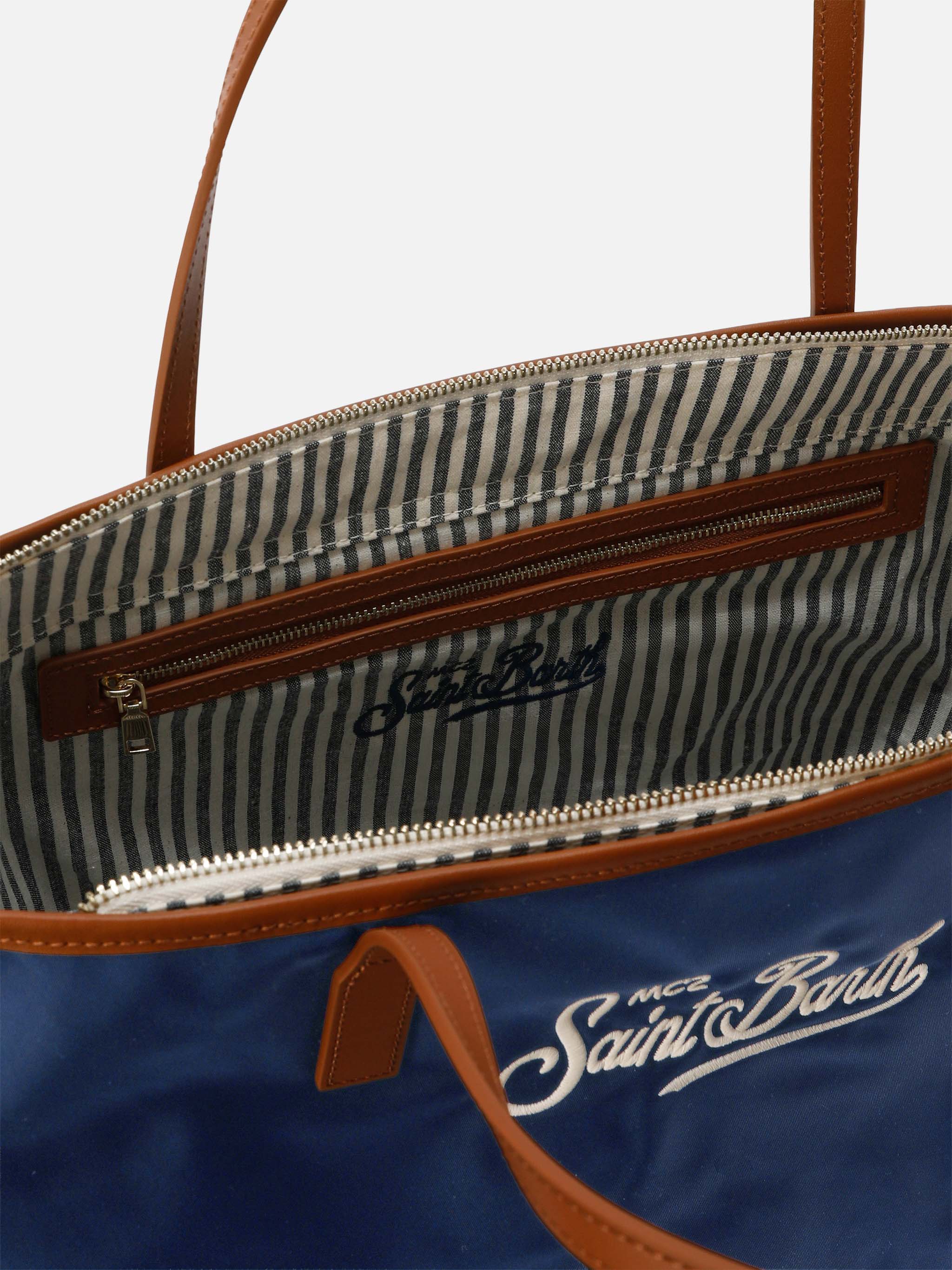 Borsa City blu navy regular in nylon - Image 4