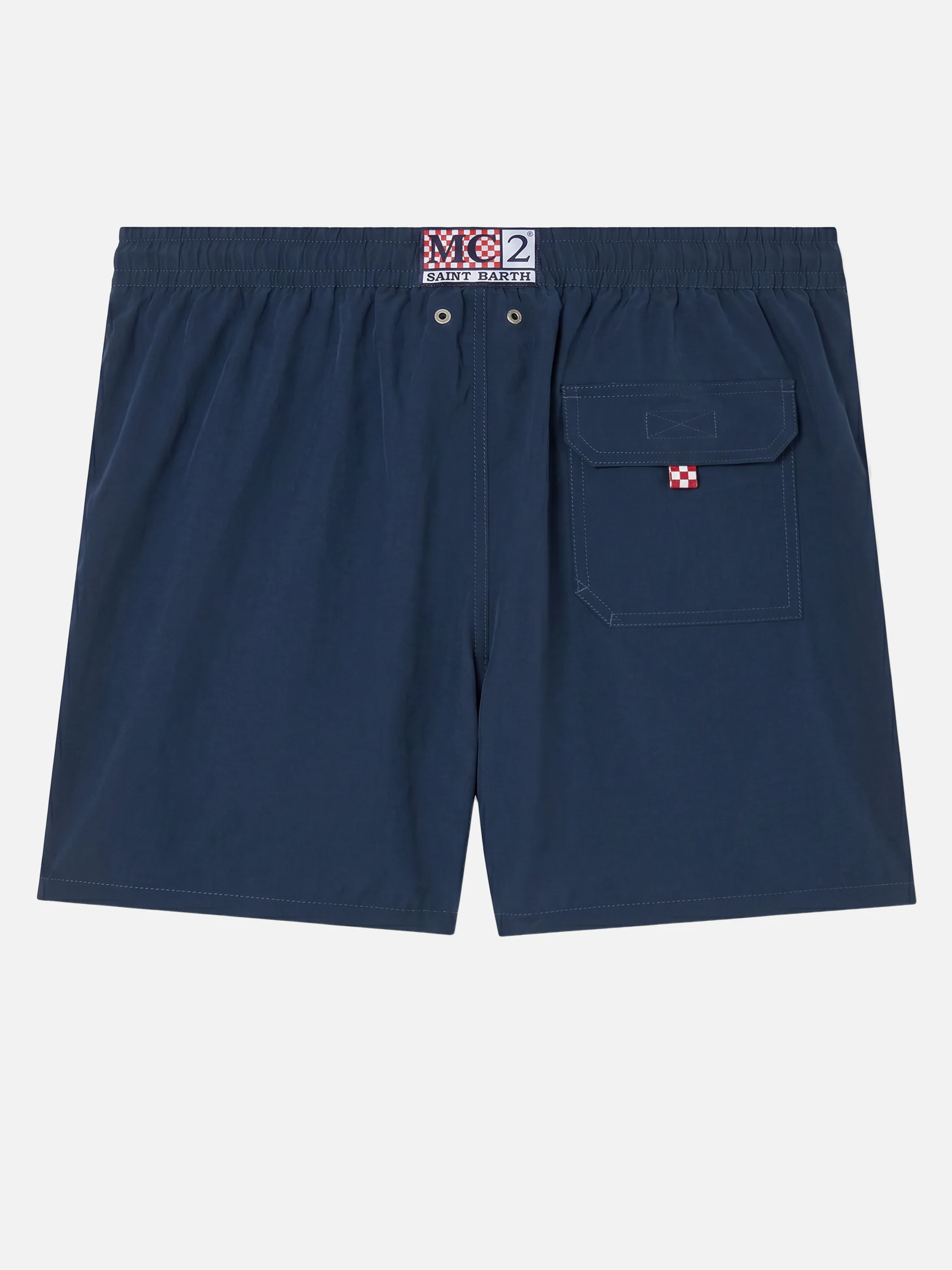 Costume mare Comfort blu navy con ricamo St. Barth - Image 2