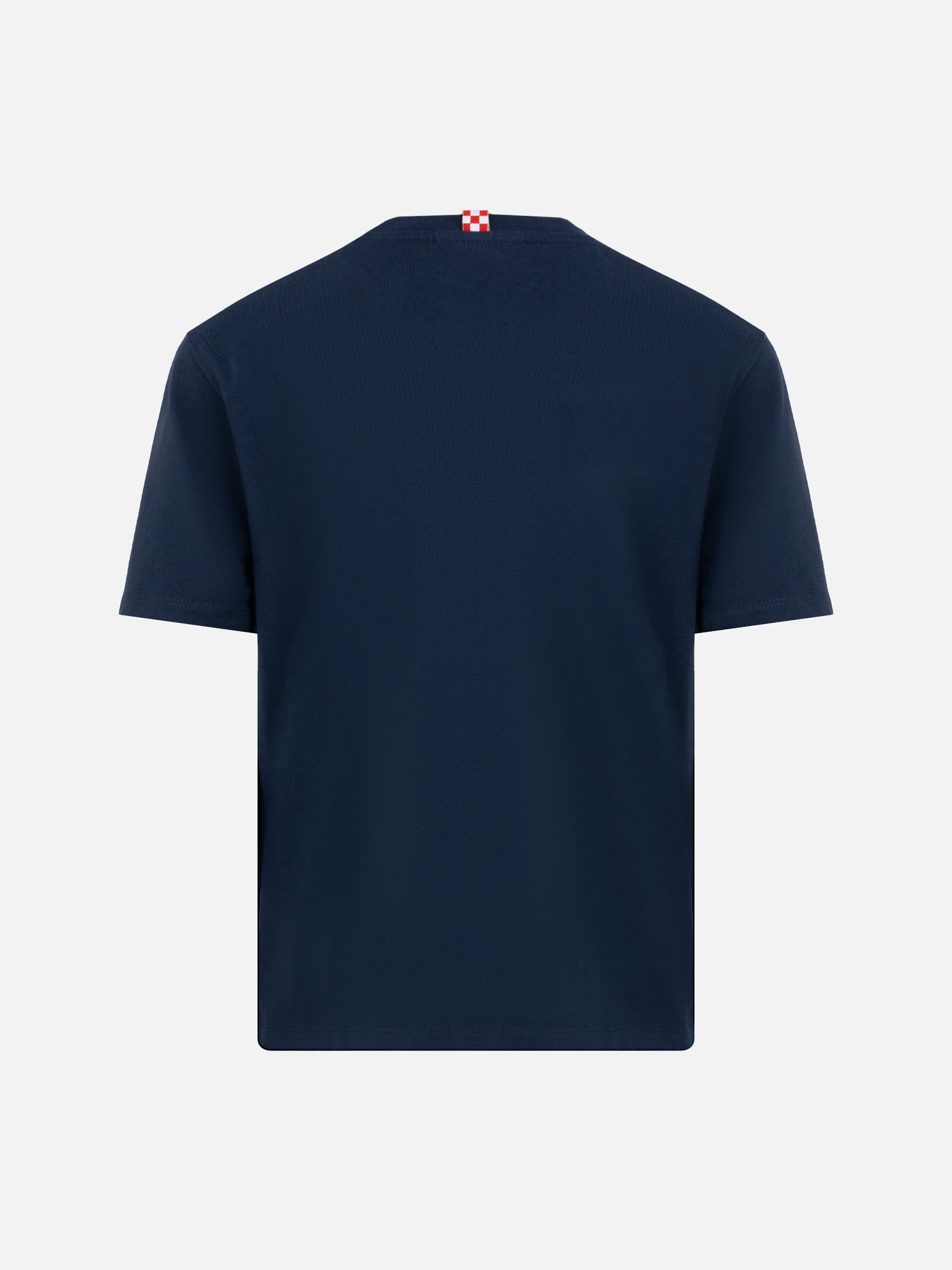 T-shirt Dover in jersey di cotone blu navy con ricamo St. Barth - Image 3