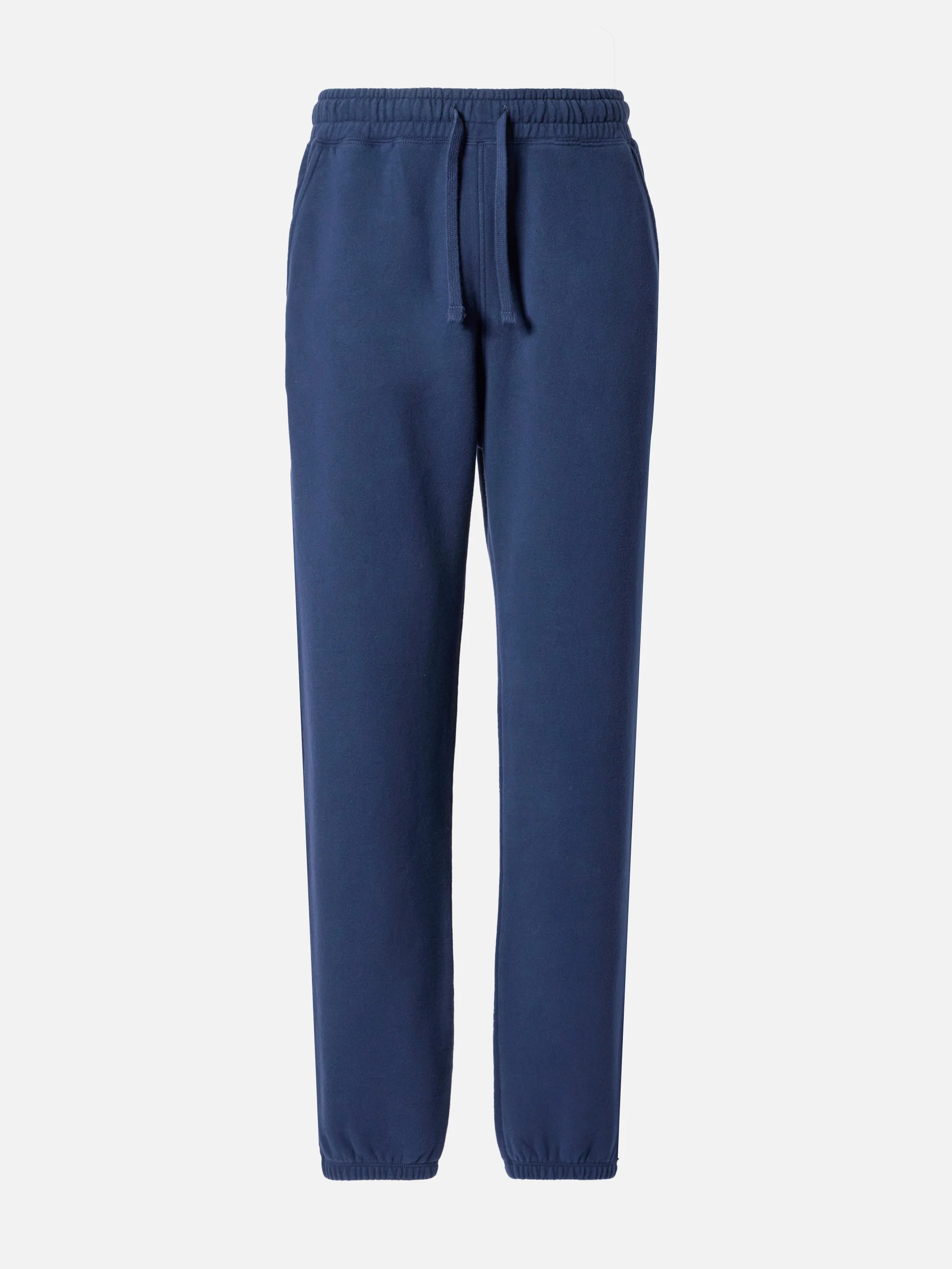 Pantaloni sportivi in cotone blu navy - Image 5