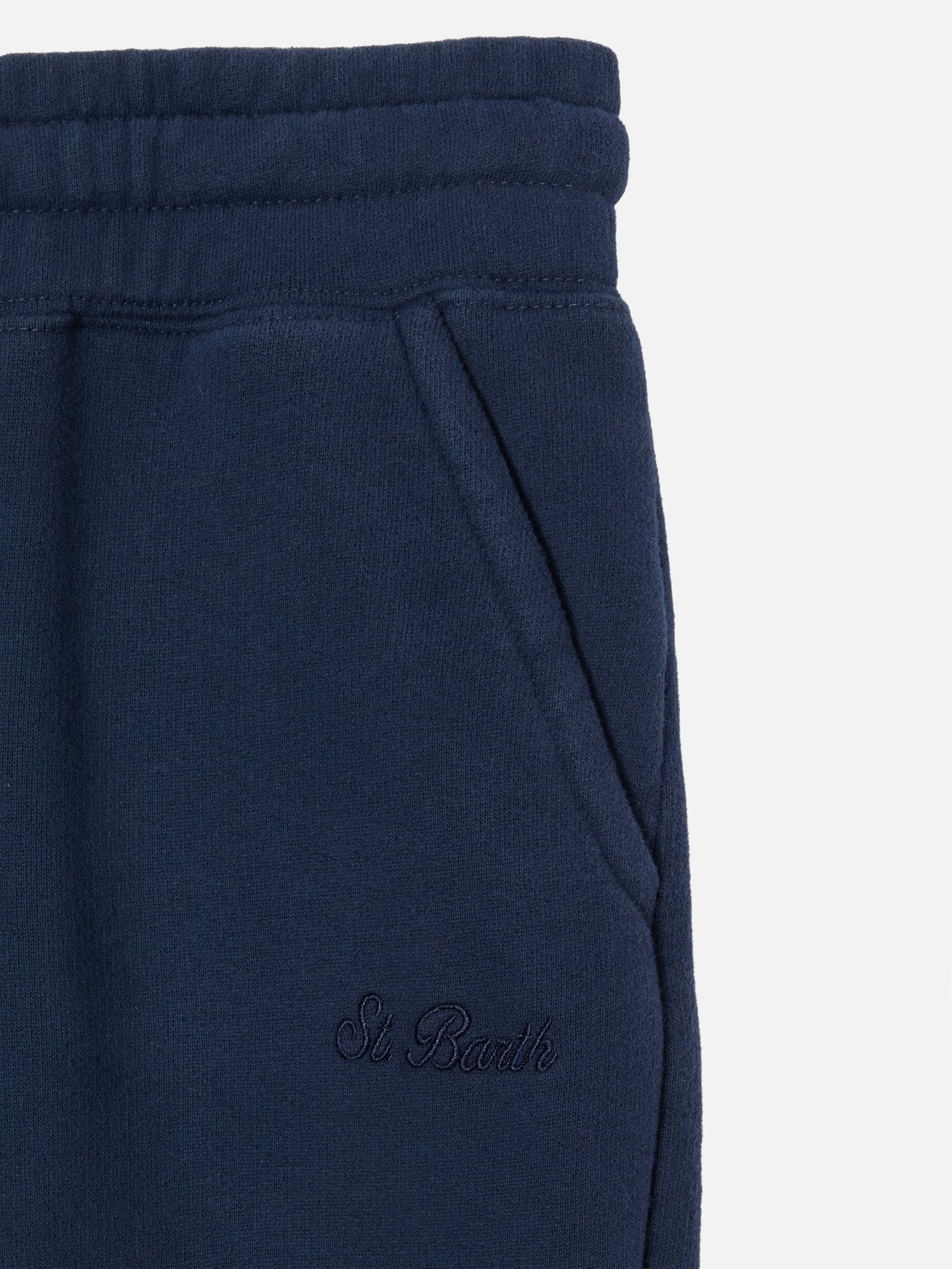 Pantaloni jogger Bolt Jr in cotone blu - Image 3