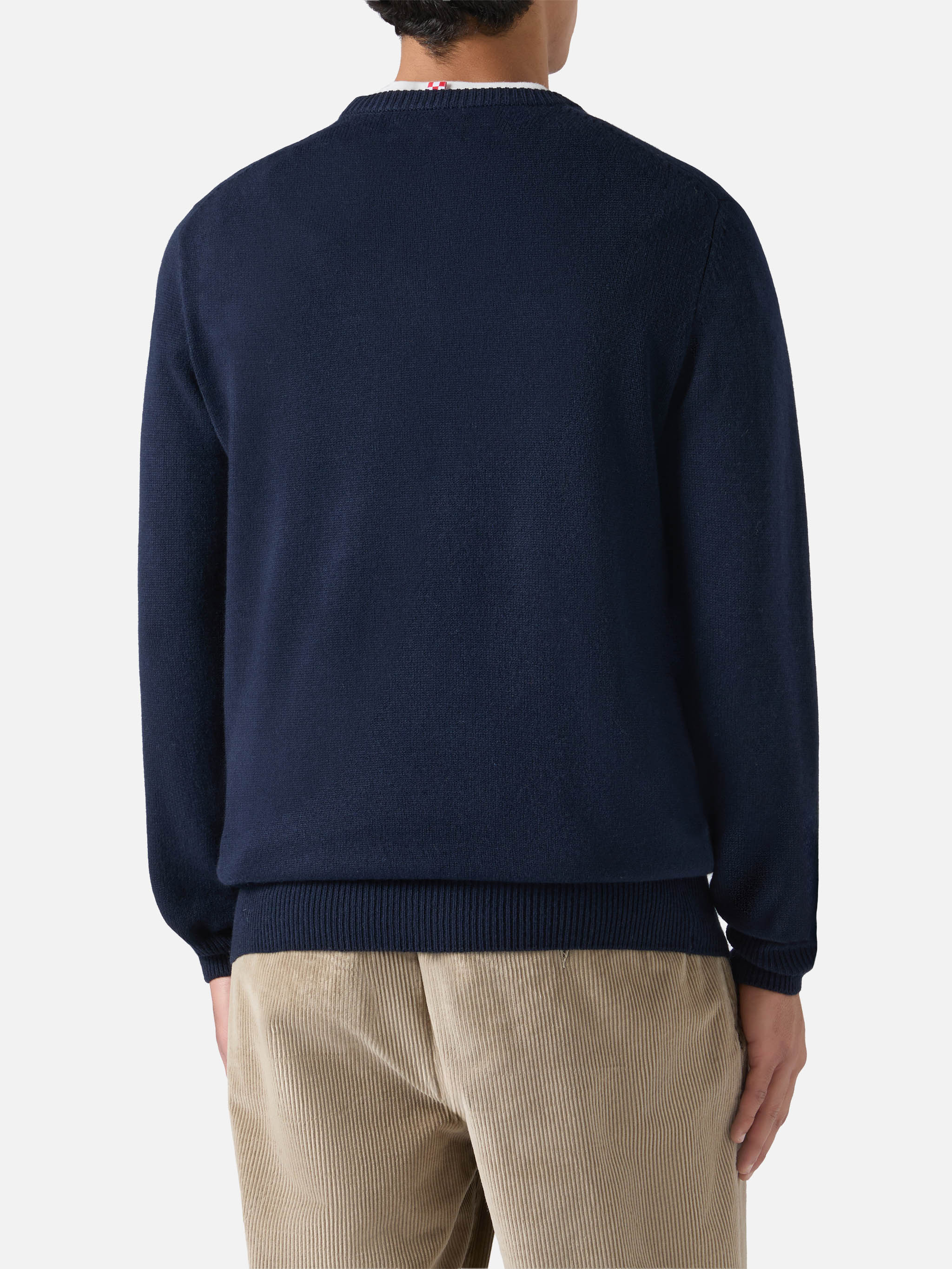 Girocollo Heron blu navy con ricamo Grand Slam - Image 3