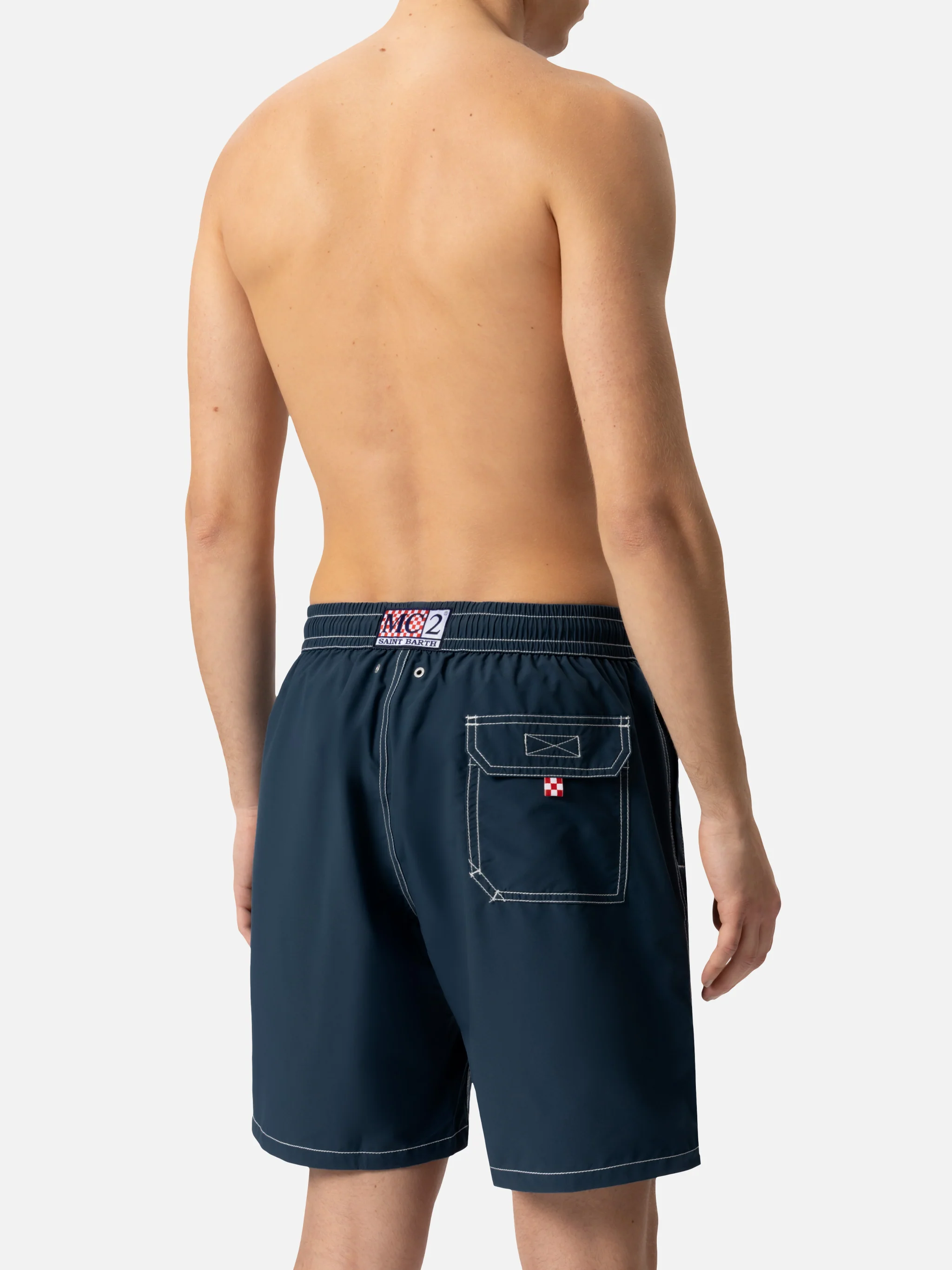Costume mare lungo Patmos blu navy - Image 7