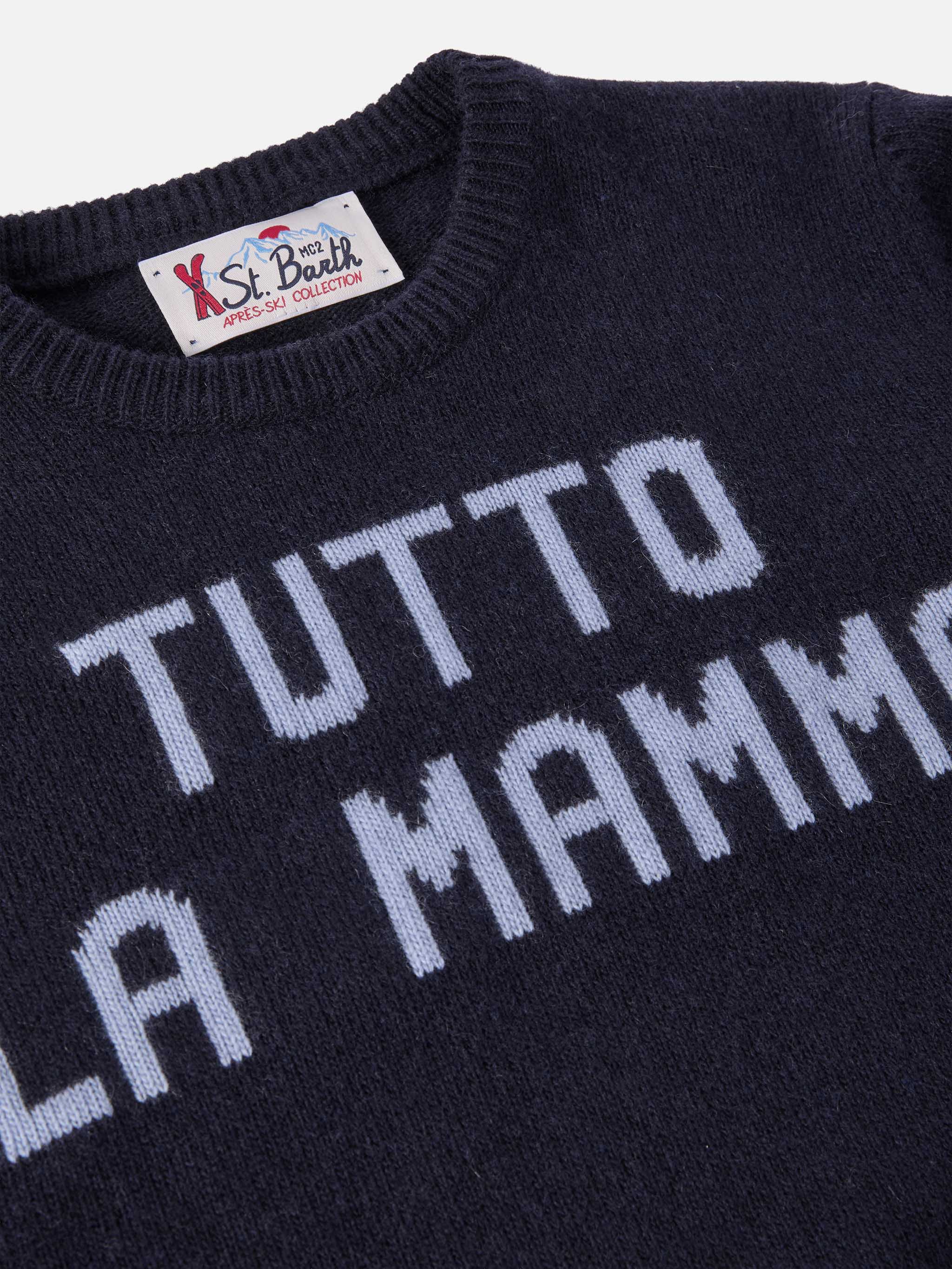Maglione girocollo Douglas con jacquard Tutto la mamma - Image 2