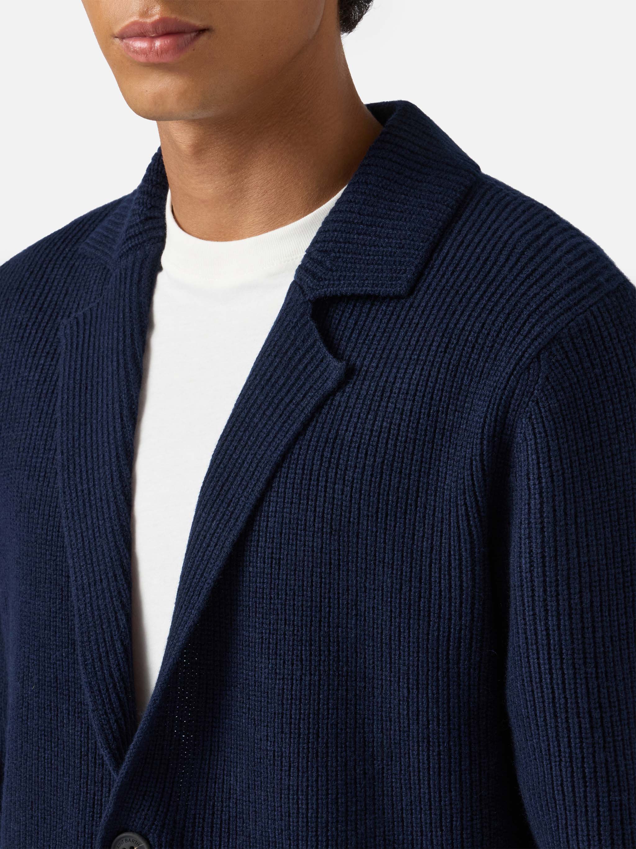 Blazer Eaton in pura lana blu notte - Image 2