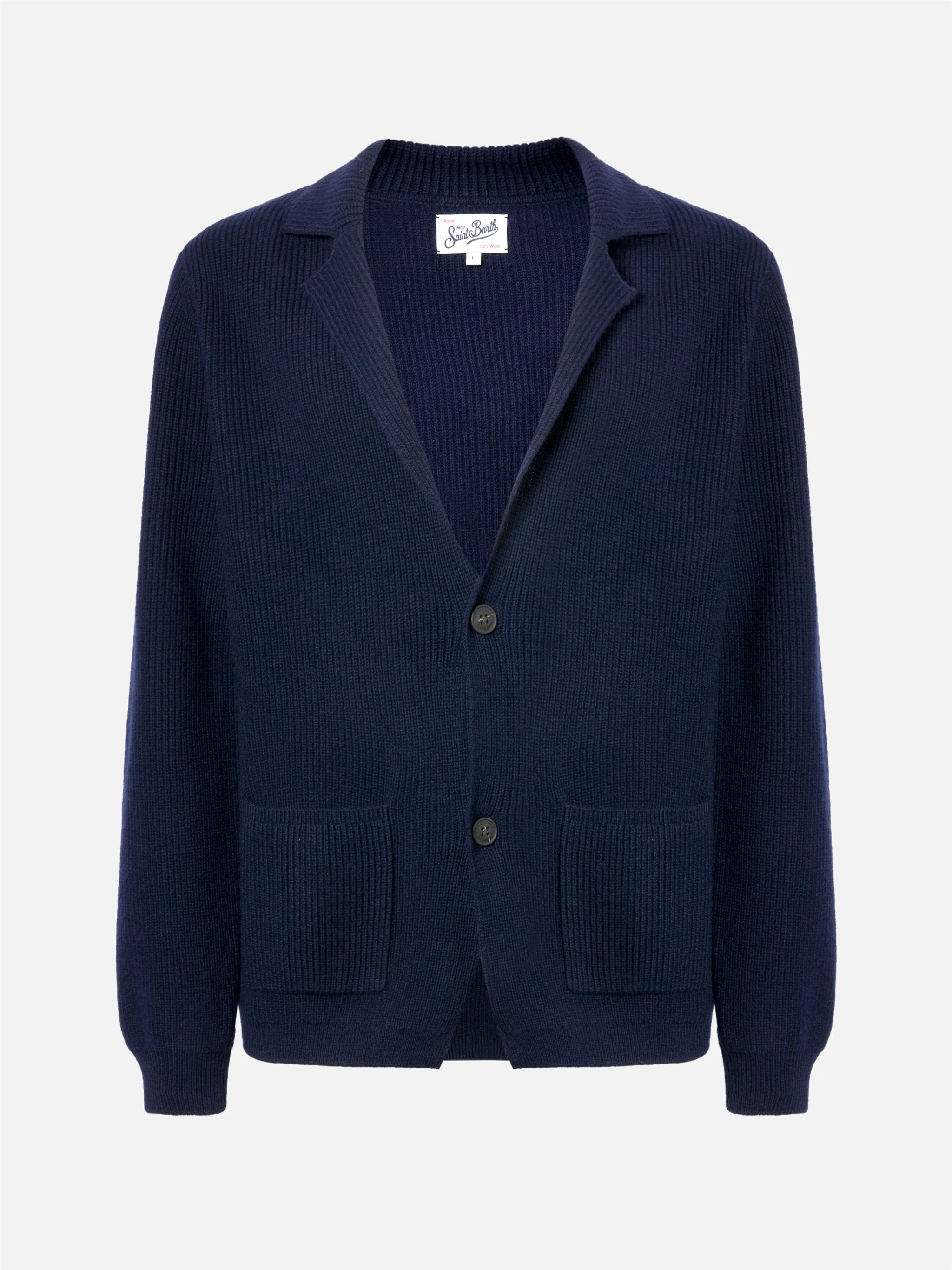 Blazer Eaton in pura lana blu notte - Image 5
