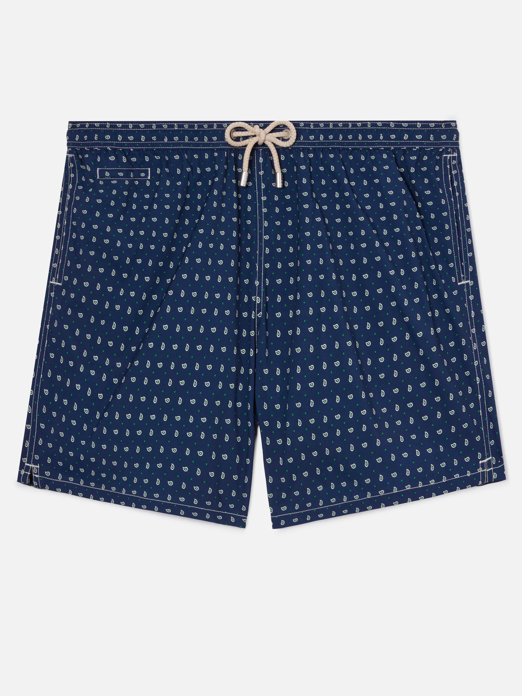 Costume mare Lighting Micro blu navy con stampa paisley all-over