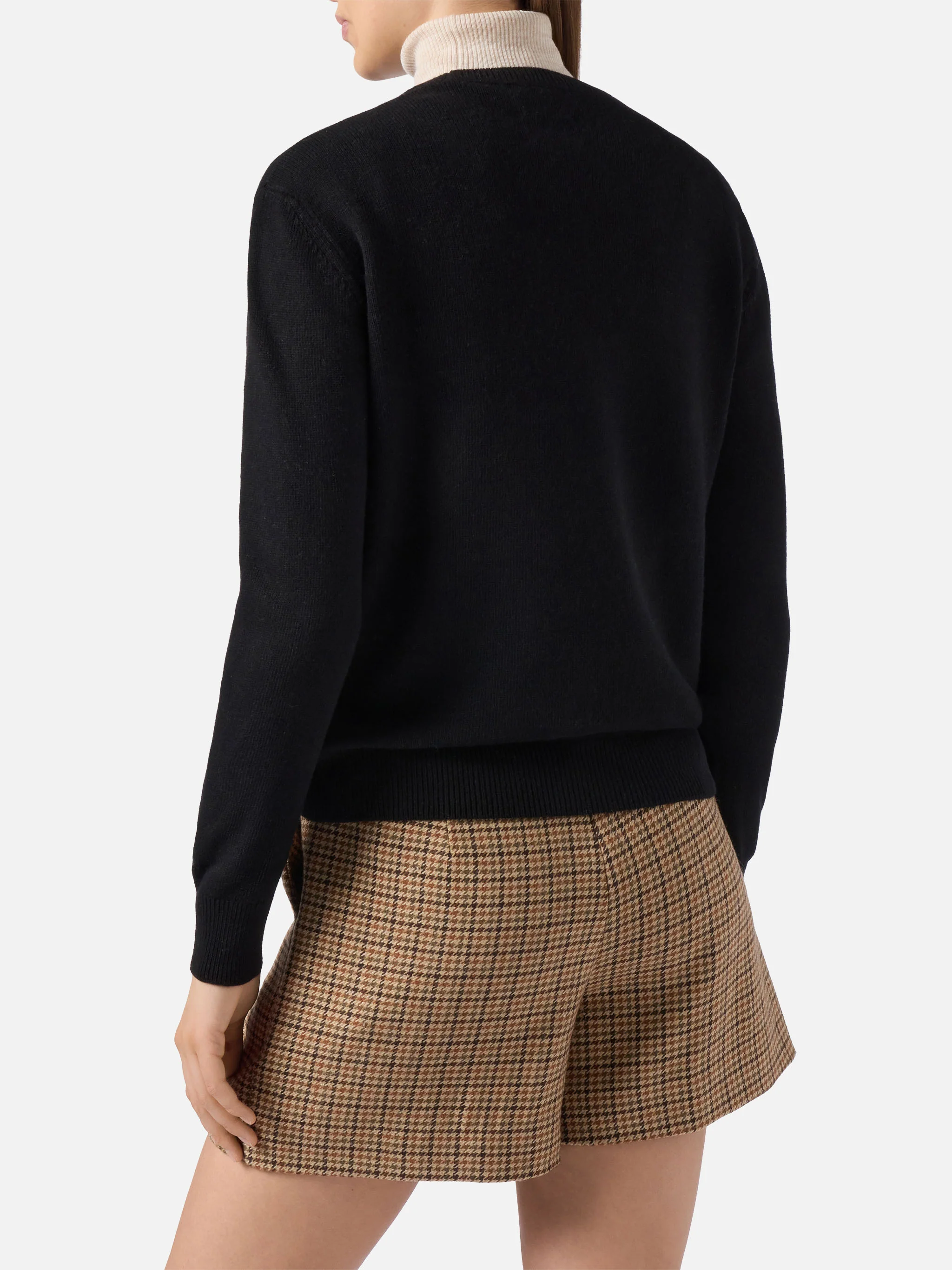 Girocollo New Queen in misto cashmere con jacquard Vacanze di Natale | VACANZE DI NATALE SPECIAL EDITION - Image 4