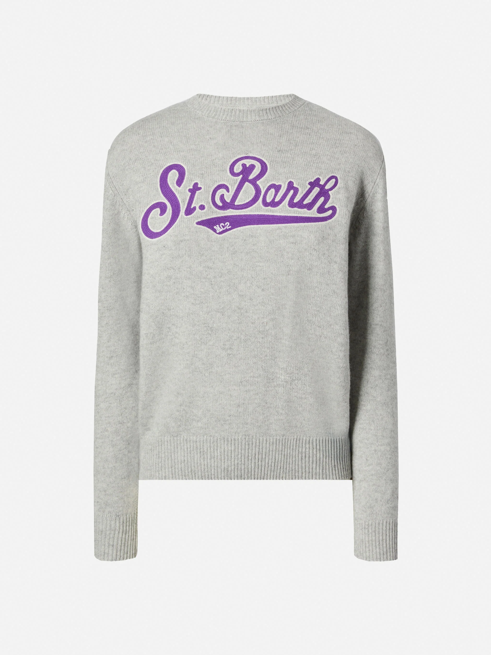 Girocollo New Queen con patch Saint Barth in spugna - Image 5