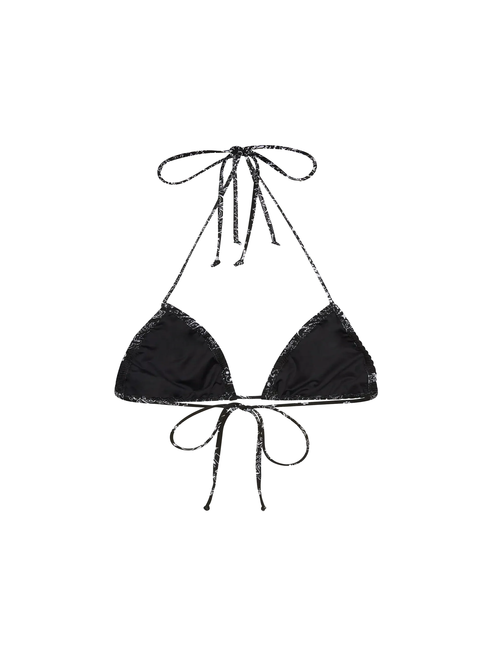 Nilly top triangolo classico con stampa bandana - Image 2