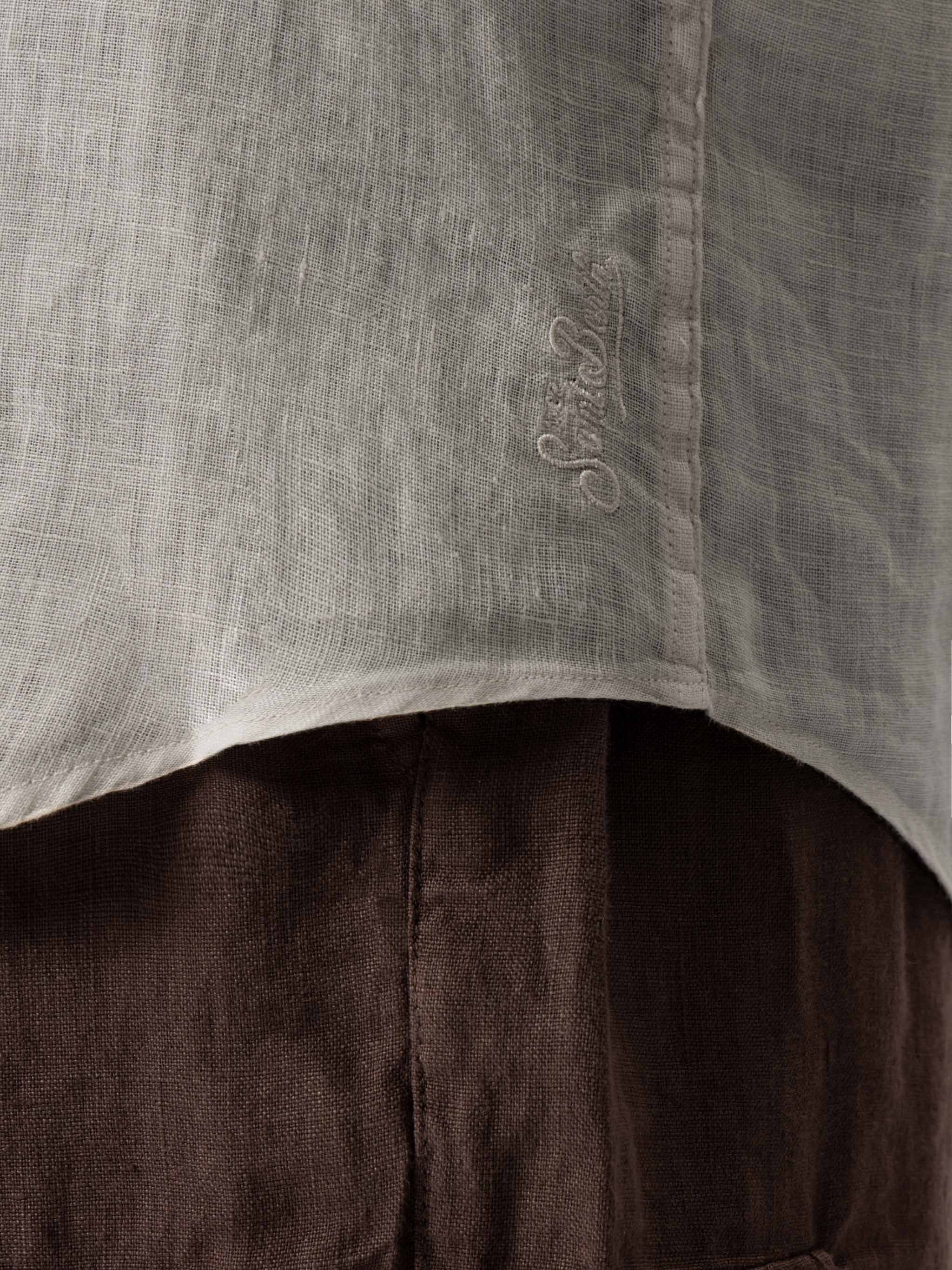 Camicia Pamplona in lino bianco sporco - Image 2
