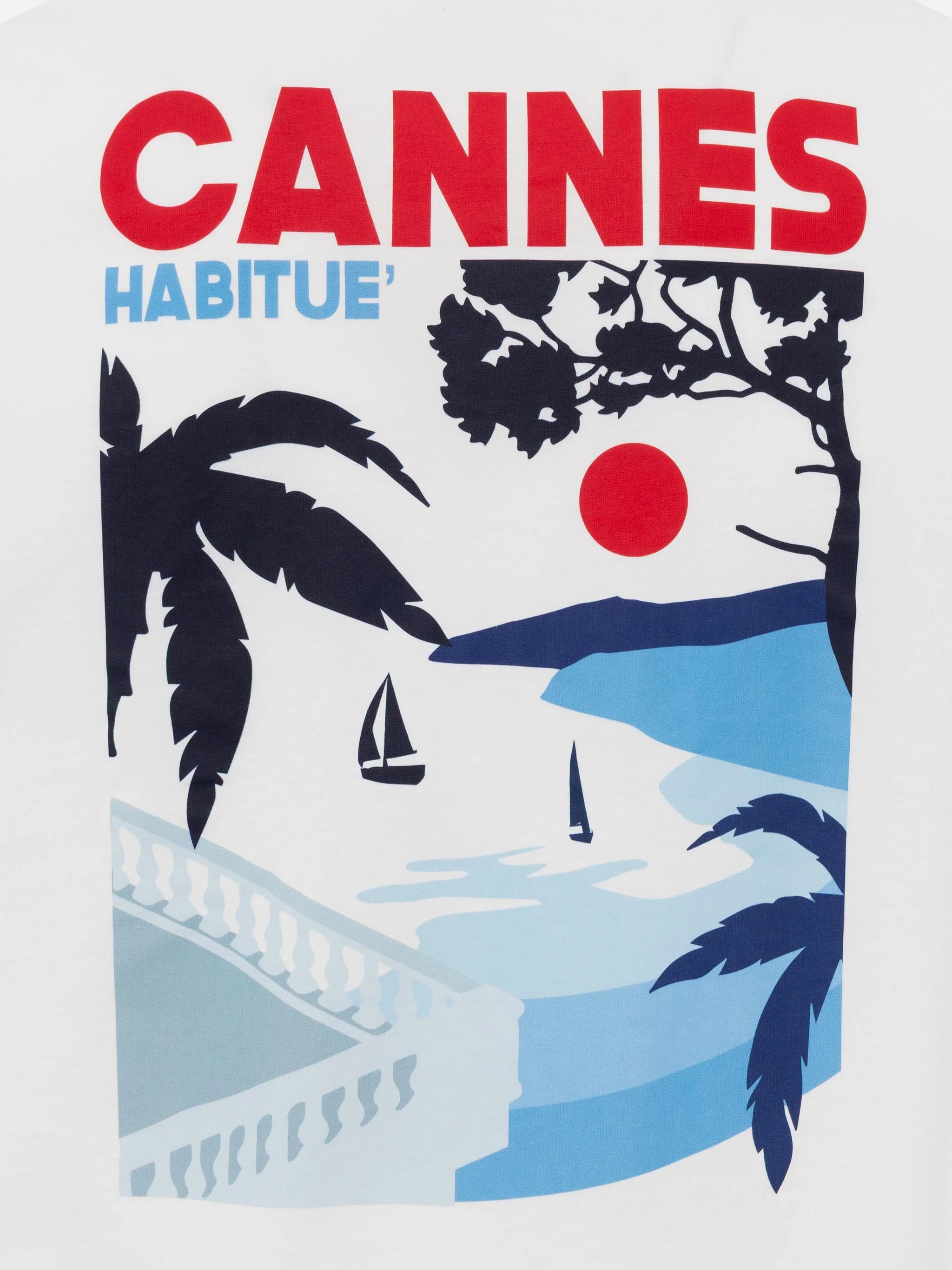 T-shirt Man stampa postcard Cannes - Image 5