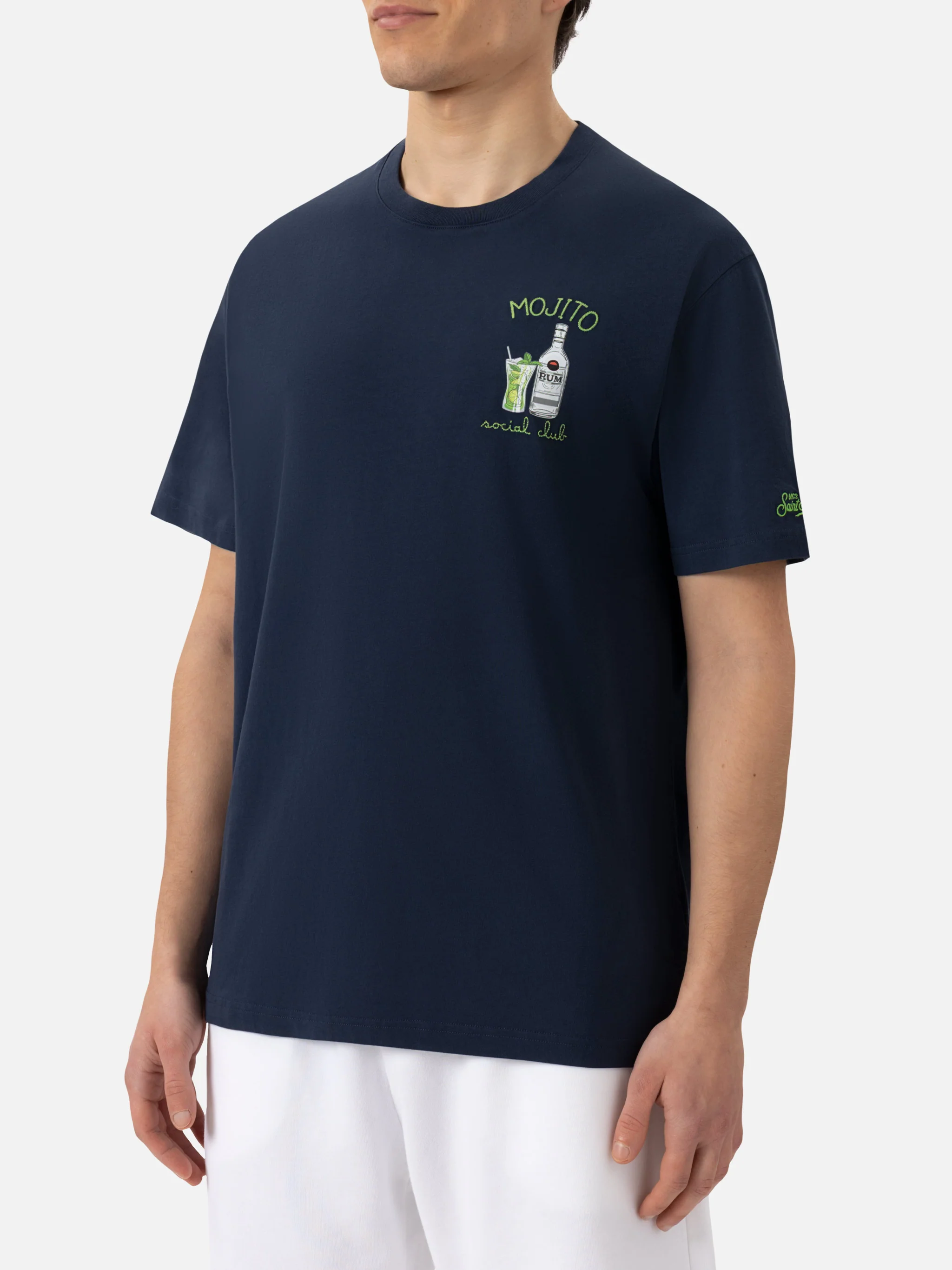 T-shirt Man ricamo mojito social club - Image 3