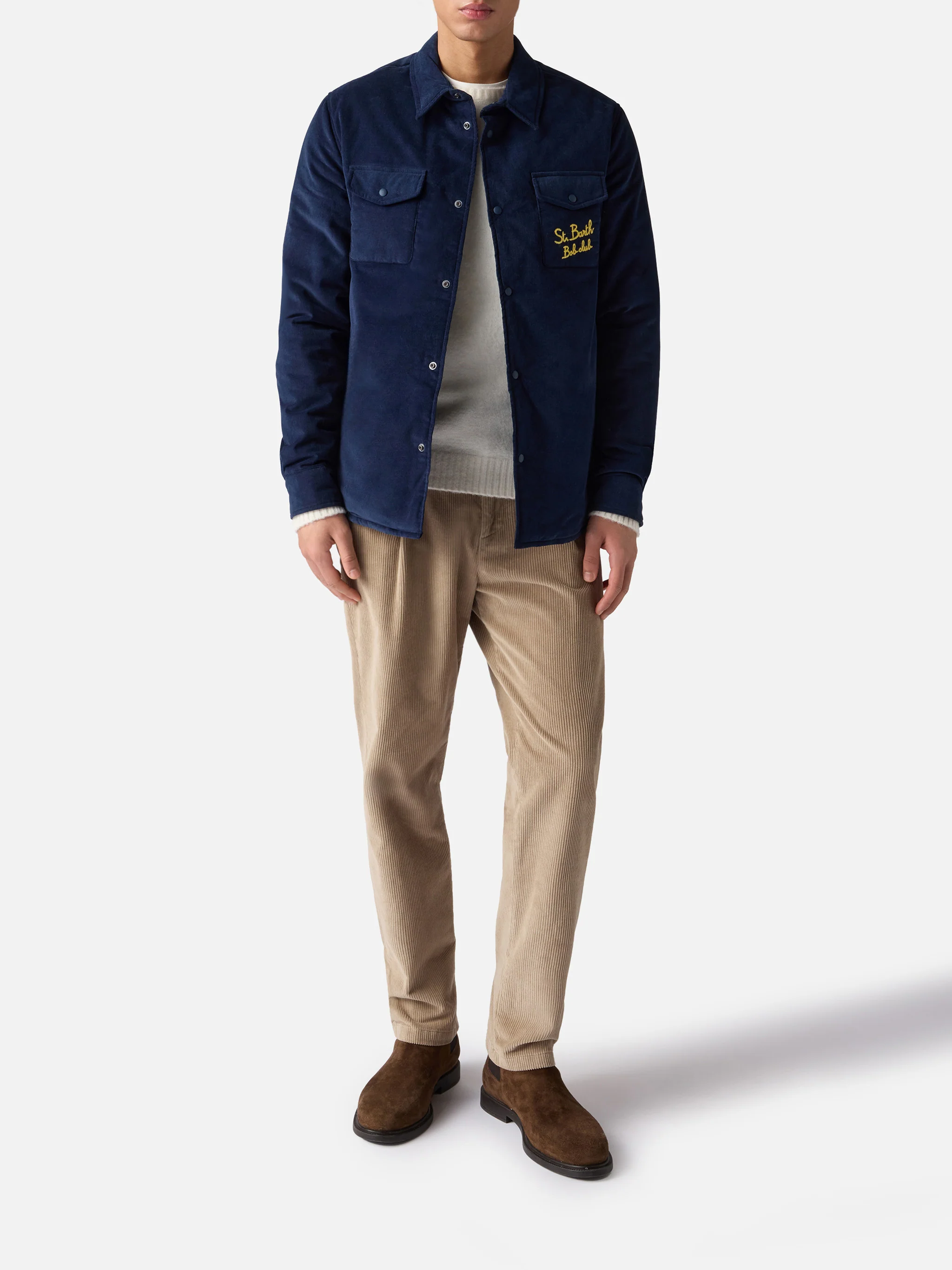 Camicia over con taschino e ricamo St. Barth Bob Club - Image 2