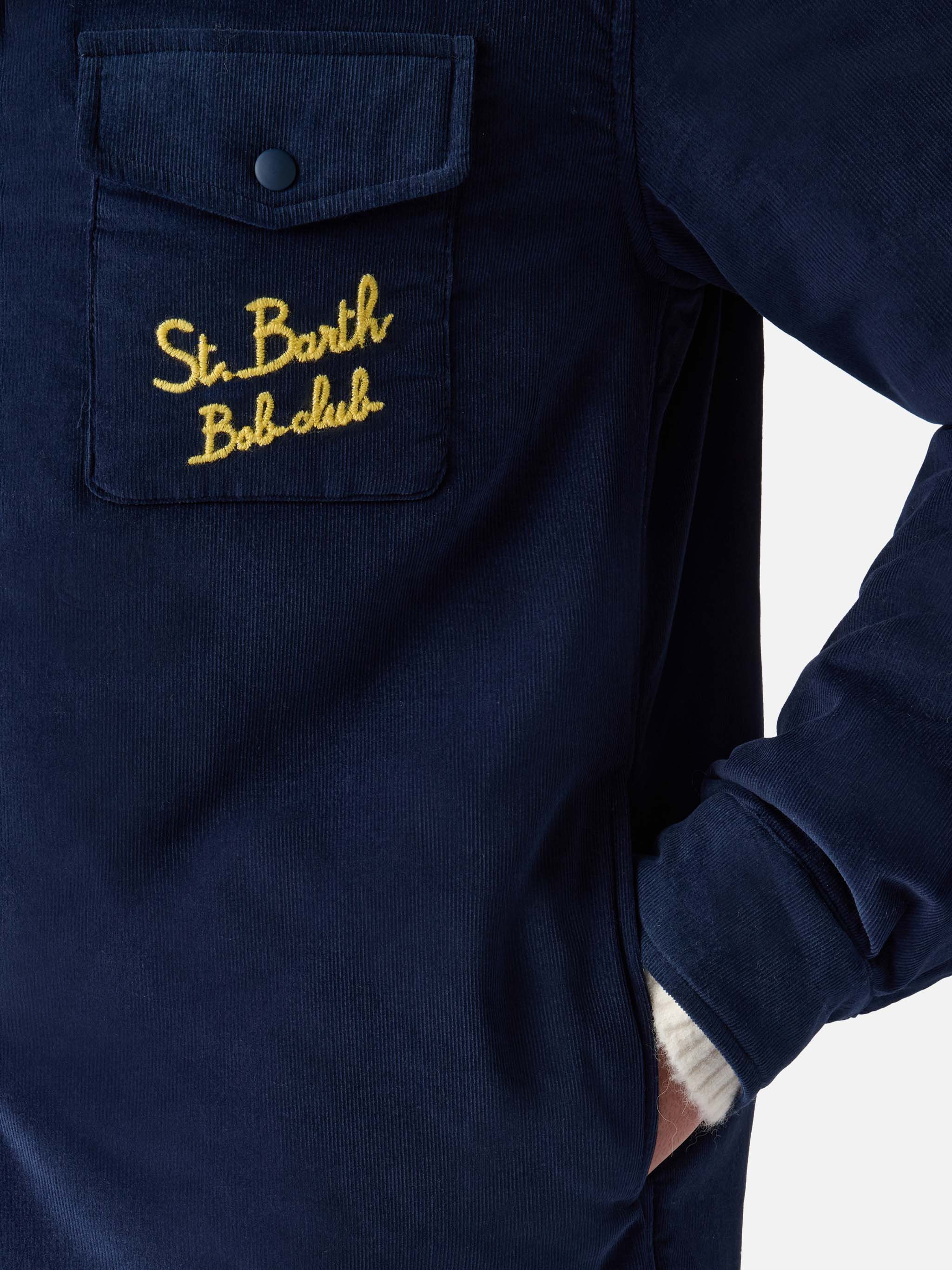 Camicia over con taschino e ricamo St. Barth Bob Club - Image 5