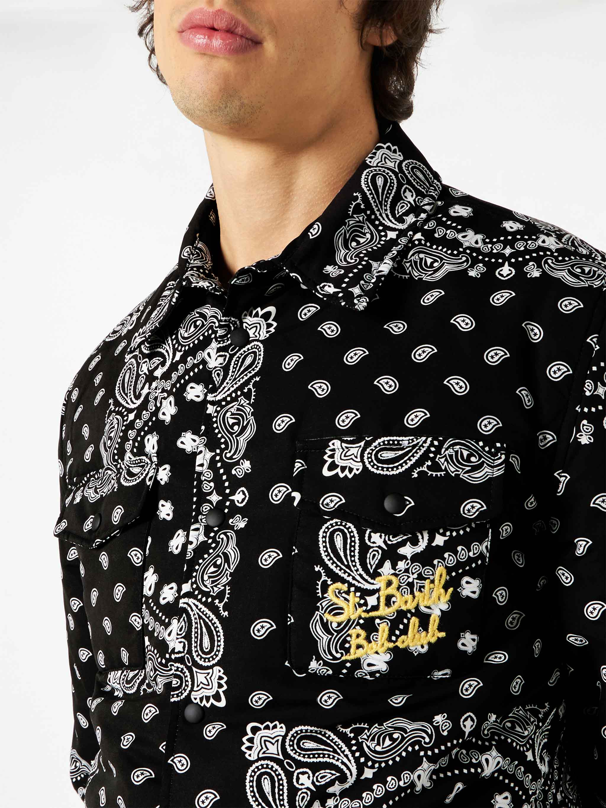 Camicia over con taschino e ricamo St. Barth Bob Club - Image 2