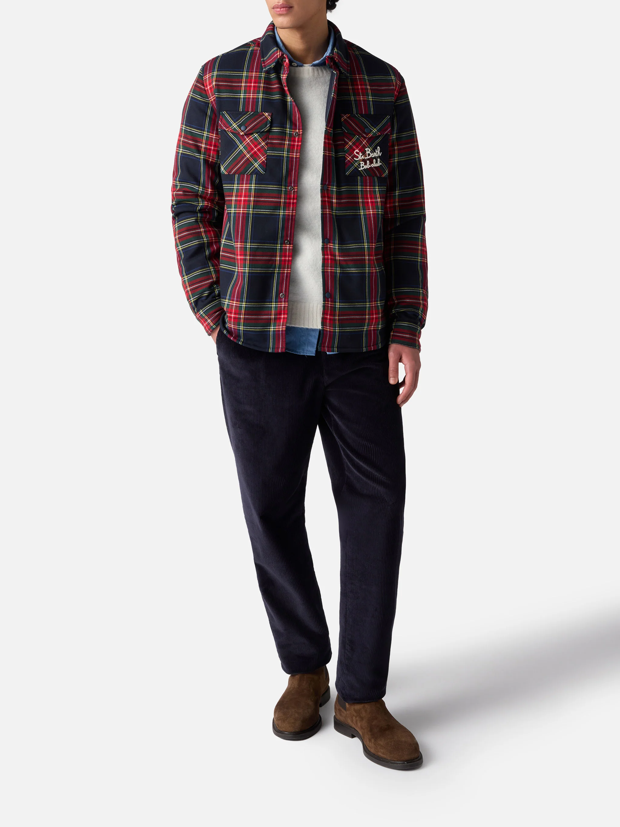 Camicia over con taschino e ricamo St. Barth Bob Club - Image 2