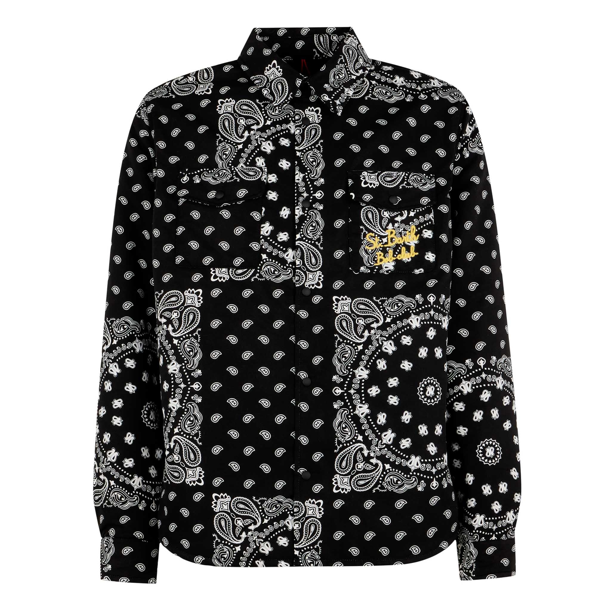 Camicia over con taschino e ricamo St. Barth Bob Club - Image 4