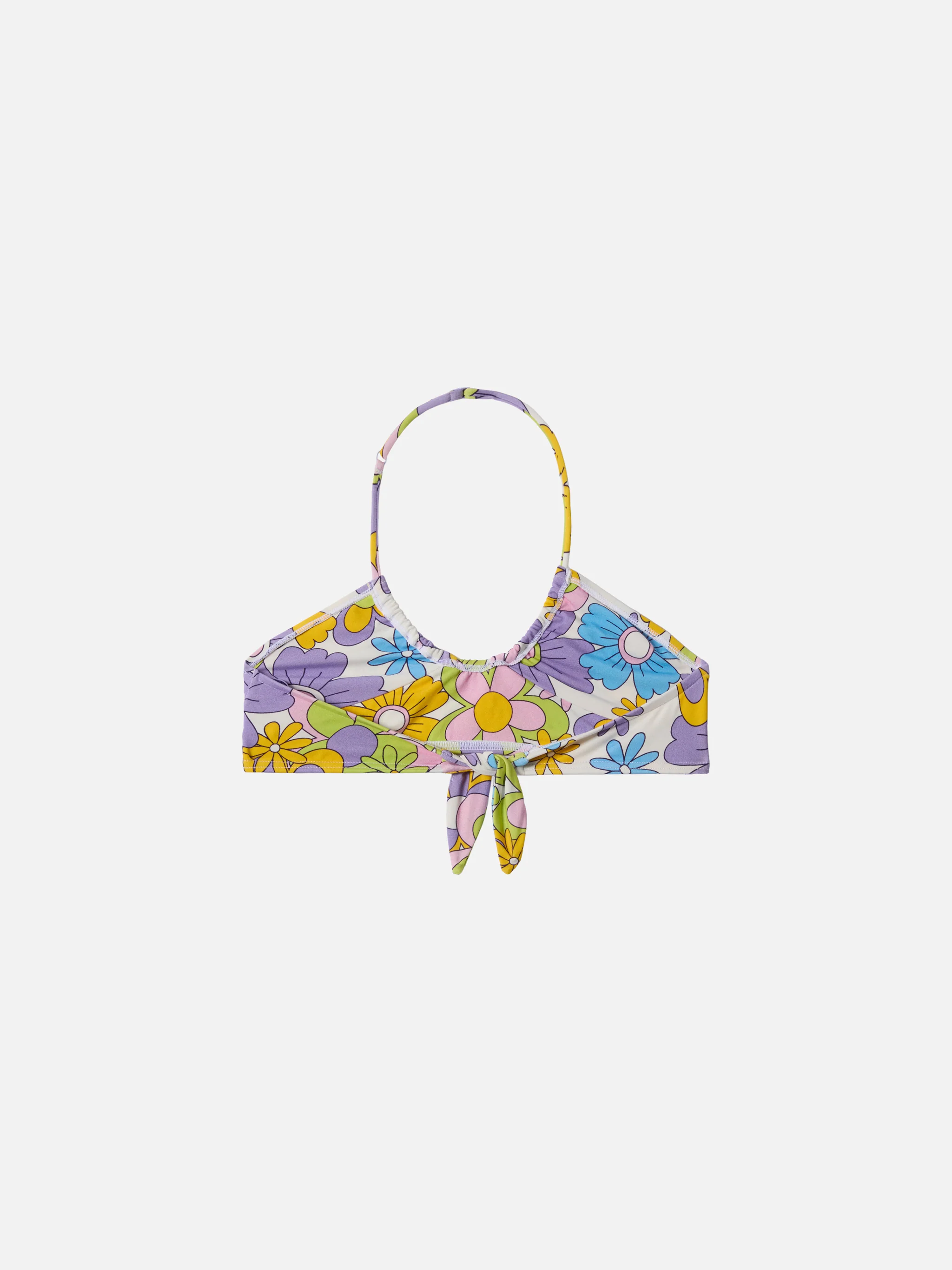 Top crop Page Jr con stampa fiori hippie - Image 3