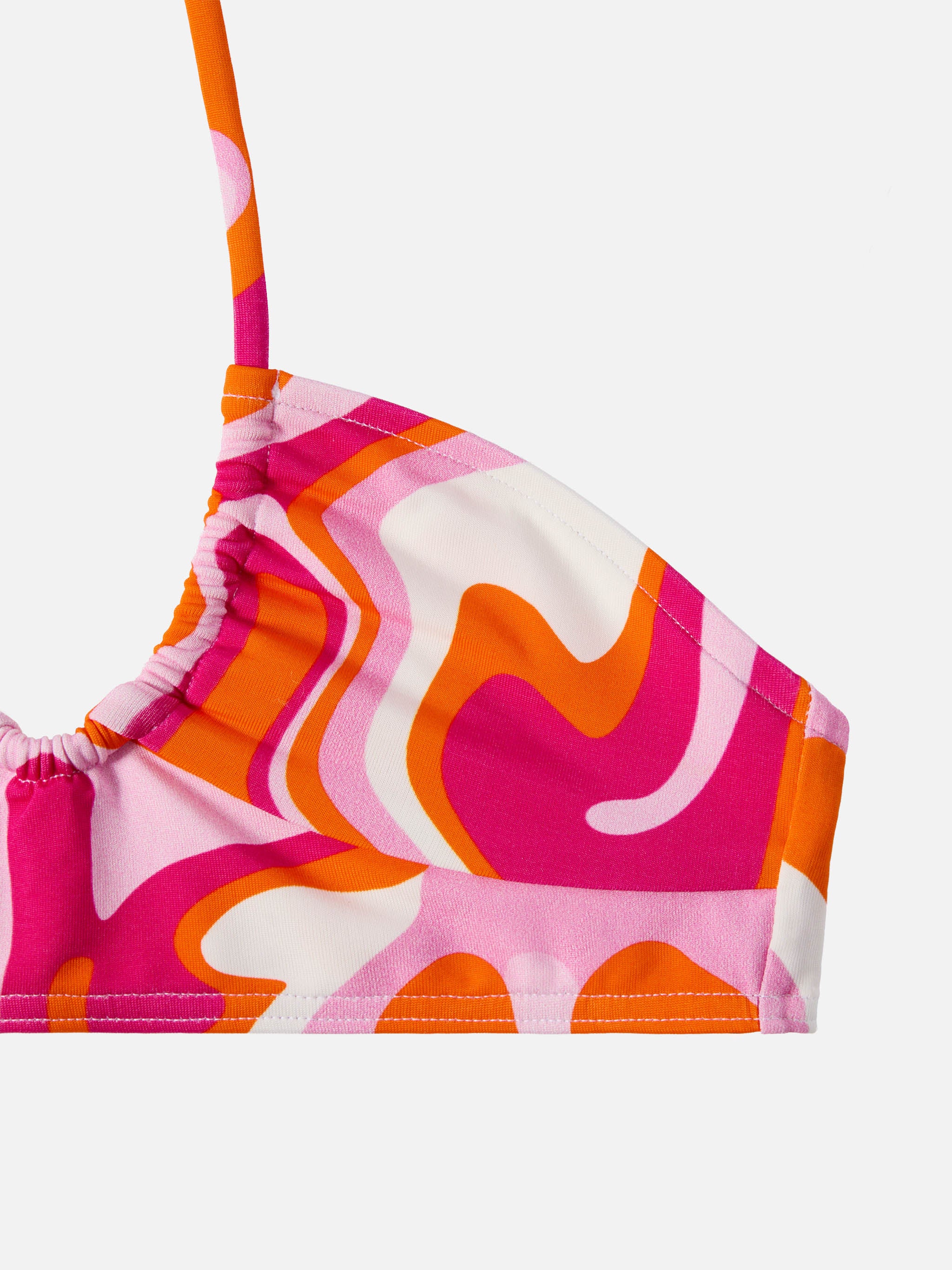 Top crop Page Jr con stampa liquid shape - Image 2